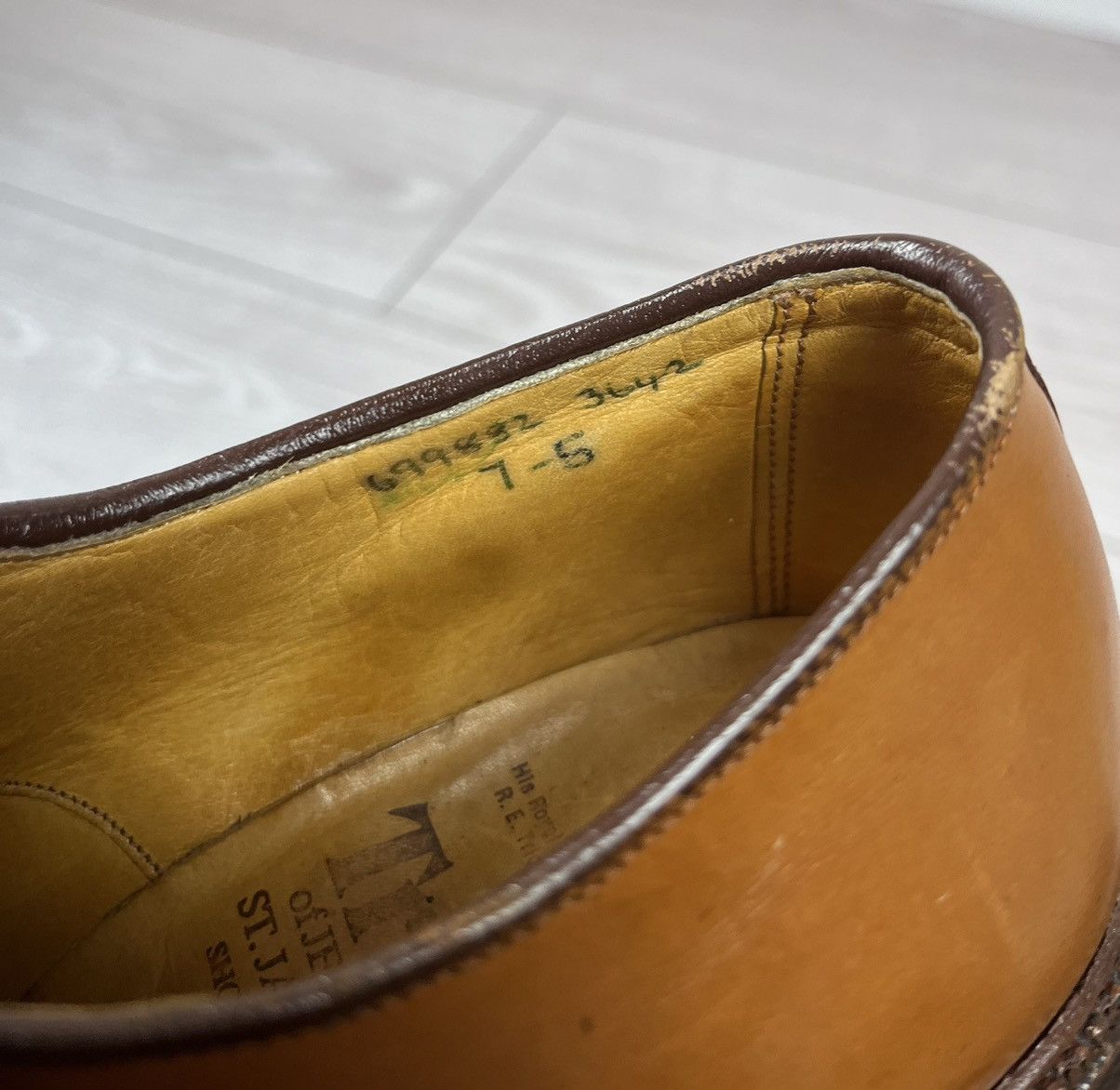 Tricker's Tricker’s England Vintage Leather Derby Shoes Boots 26.5cm Size US 8.5 / EU 41-42 - 14 Thumbnail