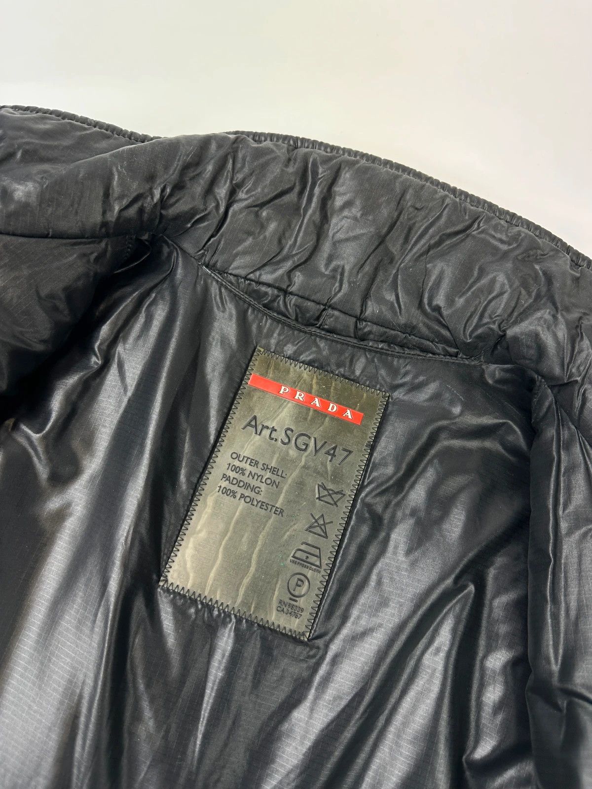 Prada Prada Sport FW2008 Black Crinkle Nylon Padded Jacket Size US M / EU 48-50 / 2 - 9 Thumbnail