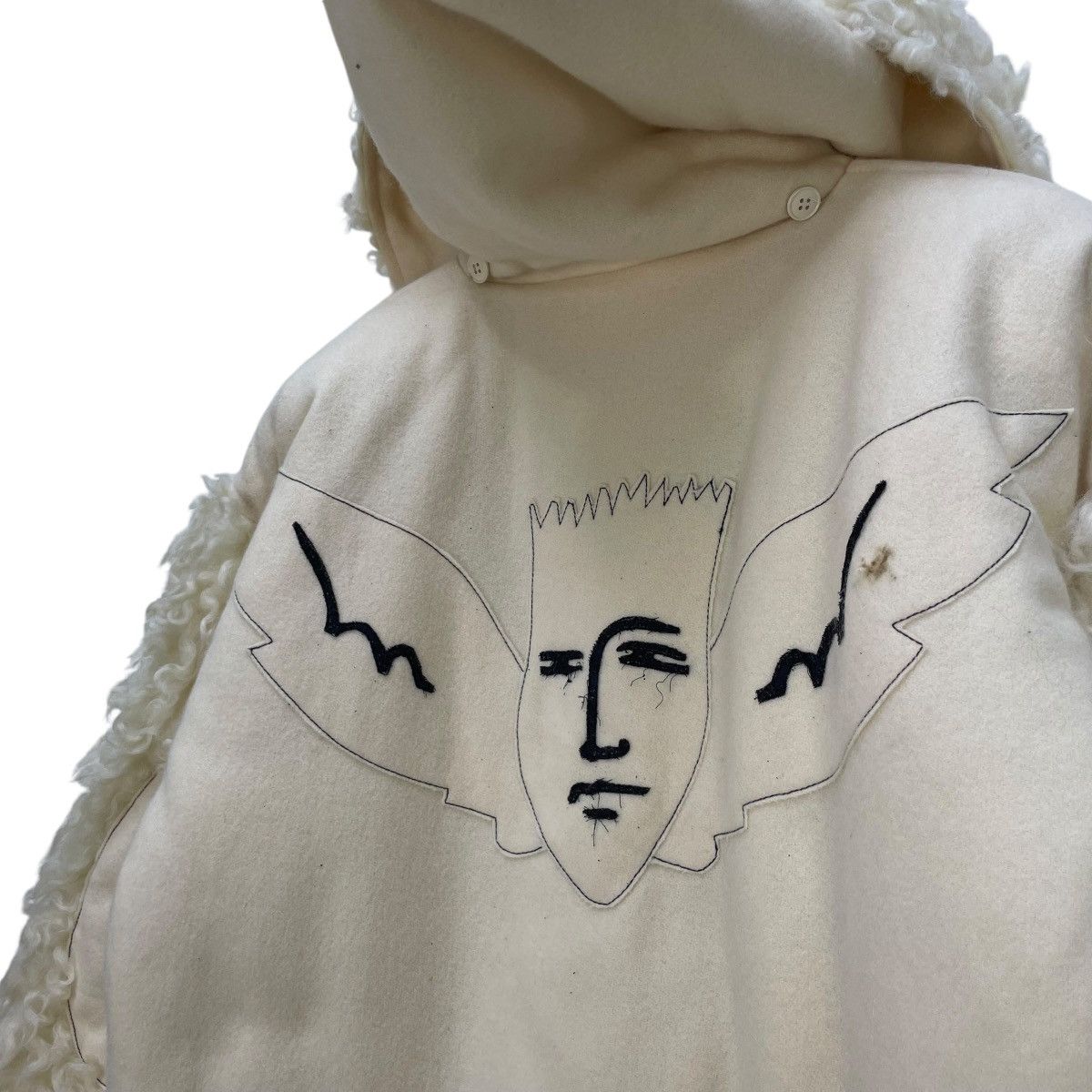 🔥Vintage 80s Jean Charles Castelbajec Faux Fur Hooded