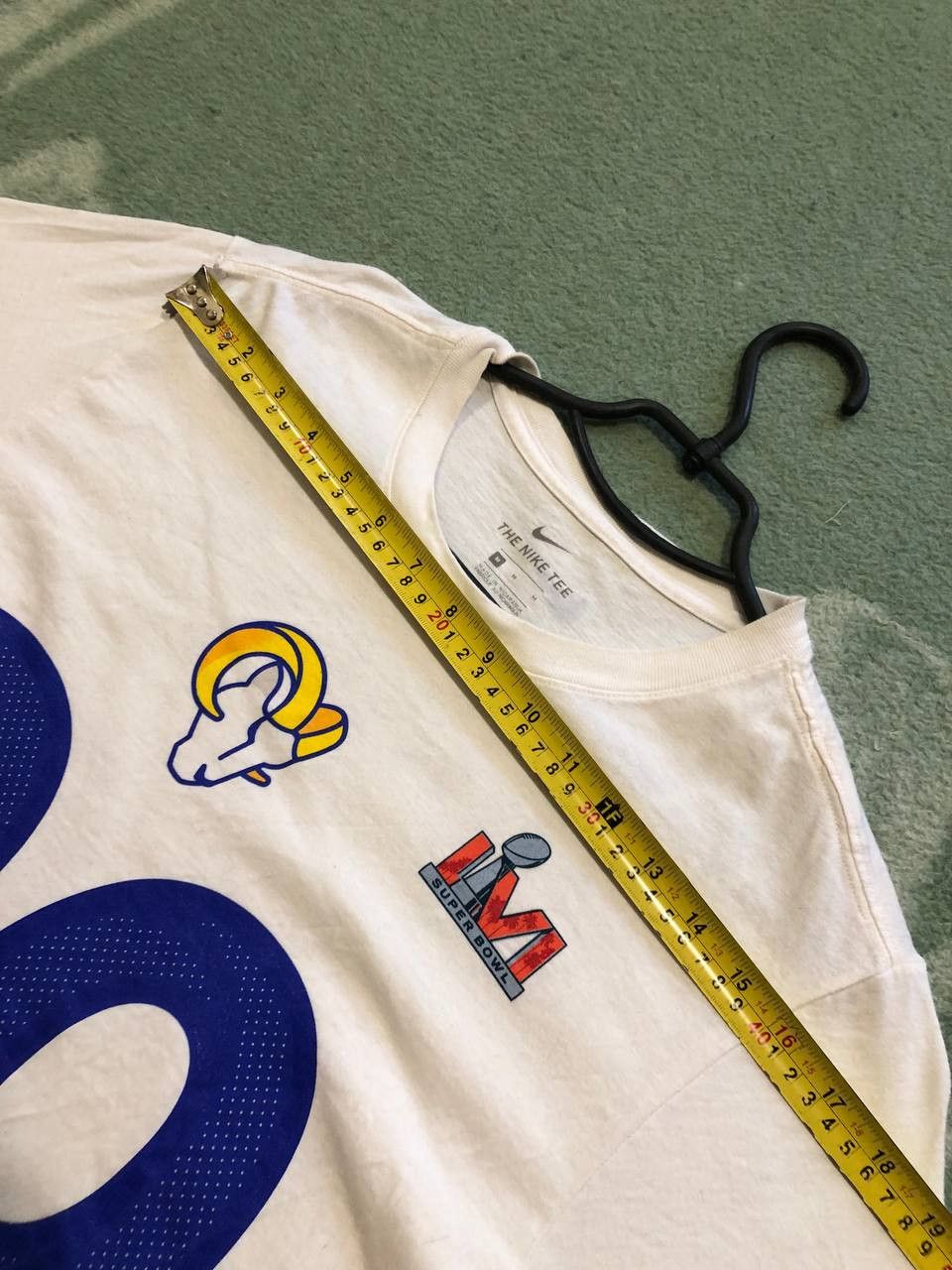 Nike Vintage T-Shirt Nike Tee white crazy Y2K logo #99 streetwear Size US M / EU 48-50 / 2 - 6 Thumbnail