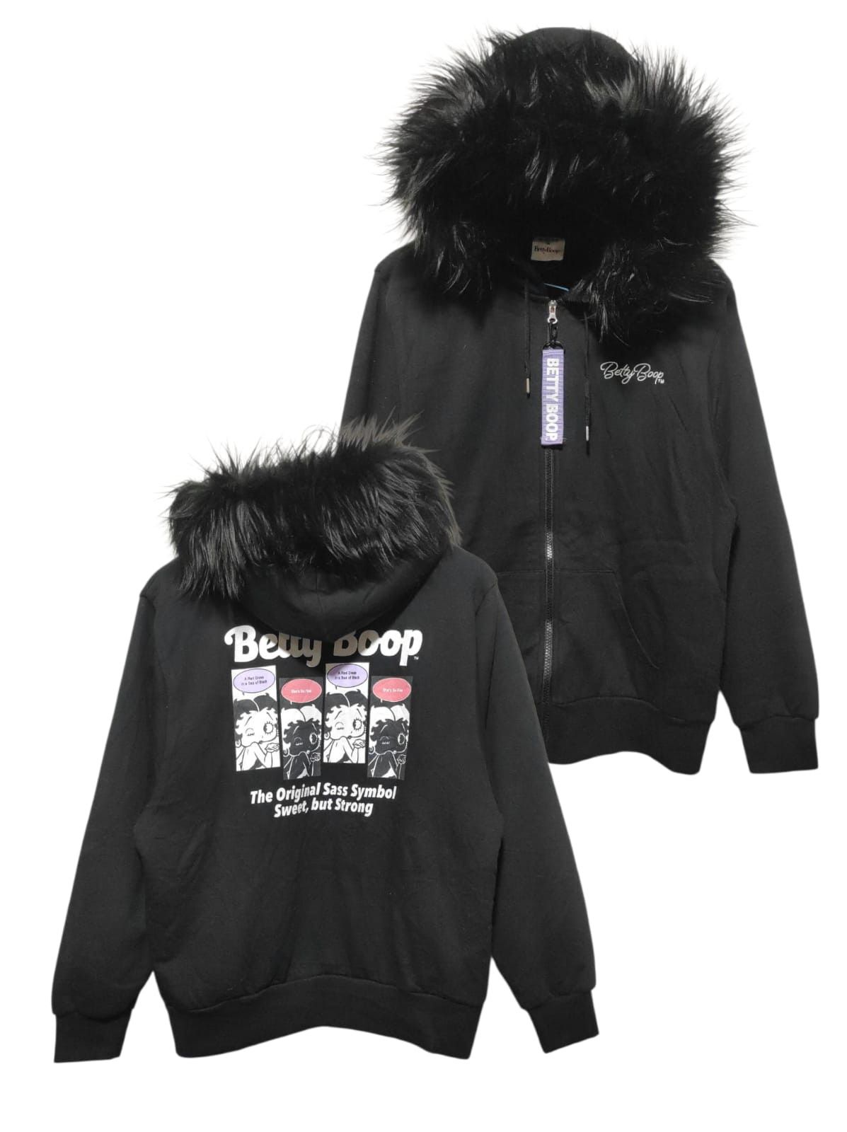 Japanese Brand Betty Boop Sherpa fur hoodie LGB style Size US M / EU 48-50 / 2 - 2 Thumbnail