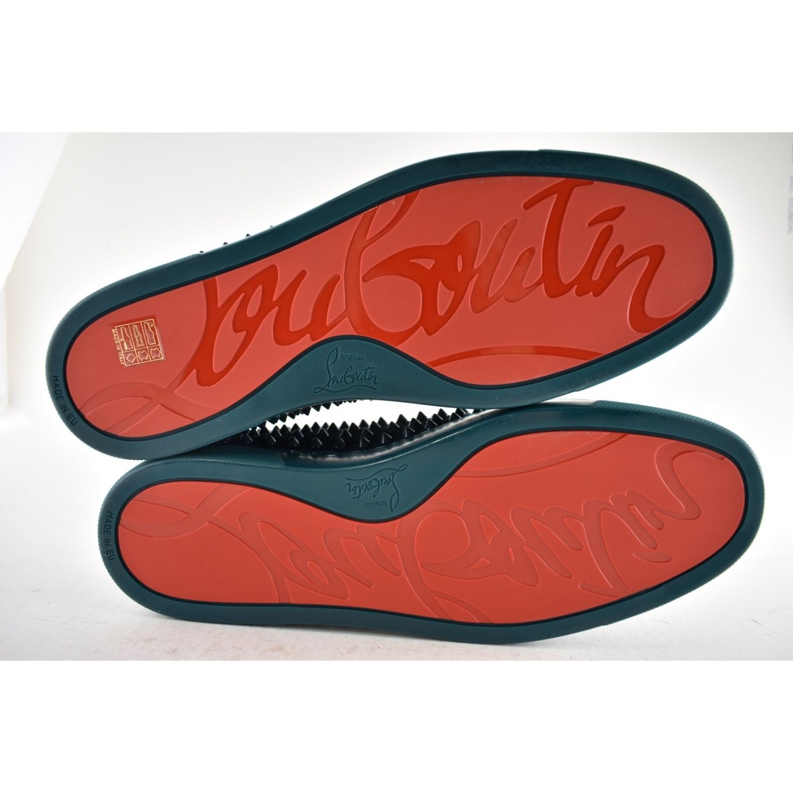 Christian Louboutin Christian Louboutin Roller-Boat Flat Lagune Blue Spikes Low Size US 10.5 / EU 43-44 - 12 Thumbnail