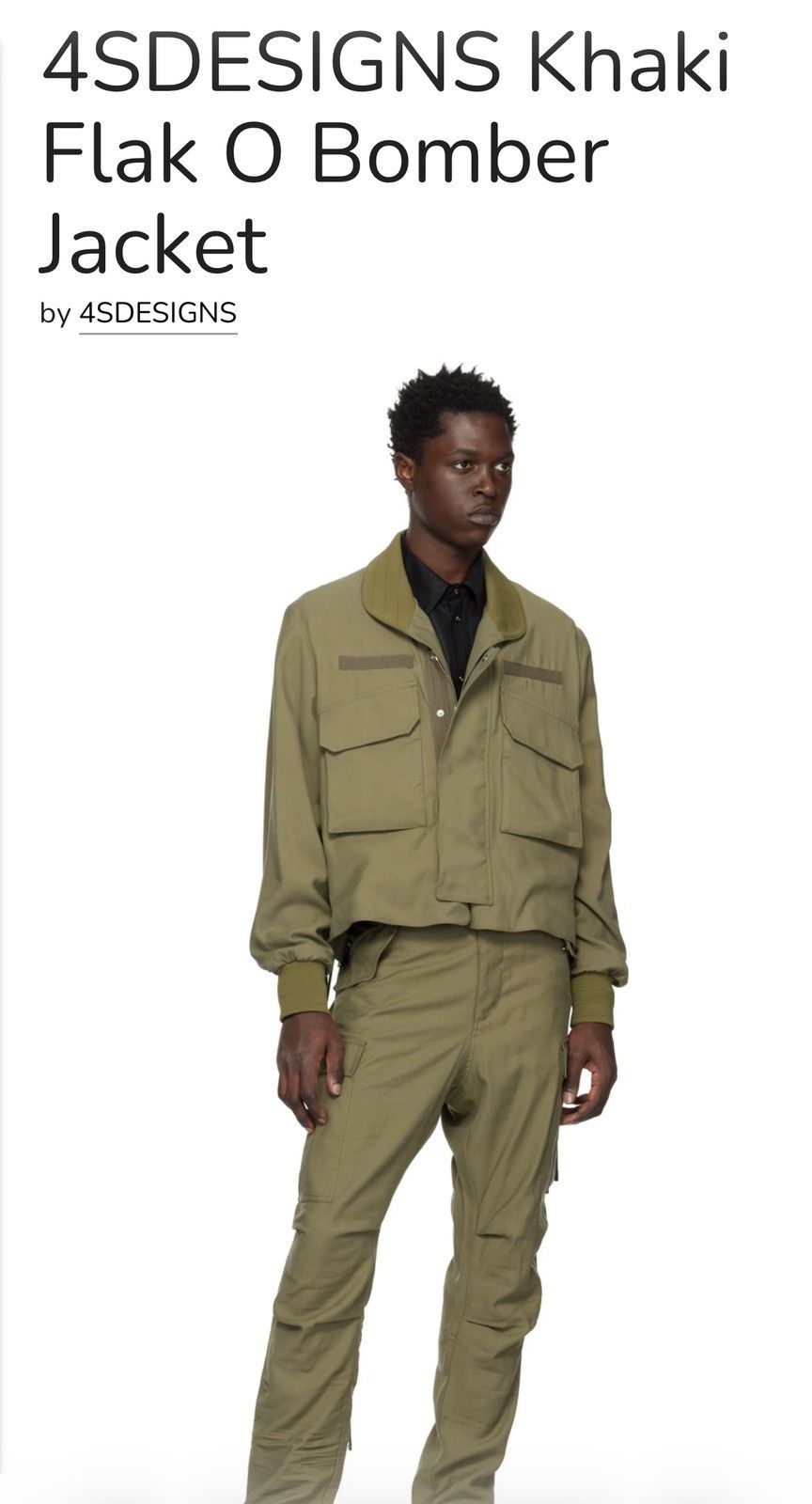 4SDESIGNS 4sdesigns SS23 Flak O Bomber Jacket Size US S / EU 44-46 / 1 - 11 Thumbnail
