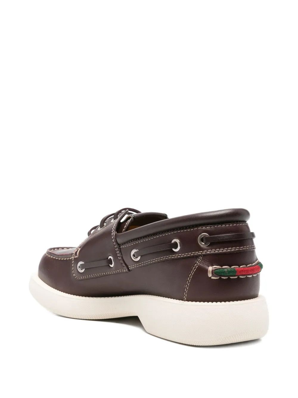 Gucci o1loc1c0226 816268 Men's Lace-Up Shoes in Brown Size US 11.5 / EU 44-45 - 3 Thumbnail
