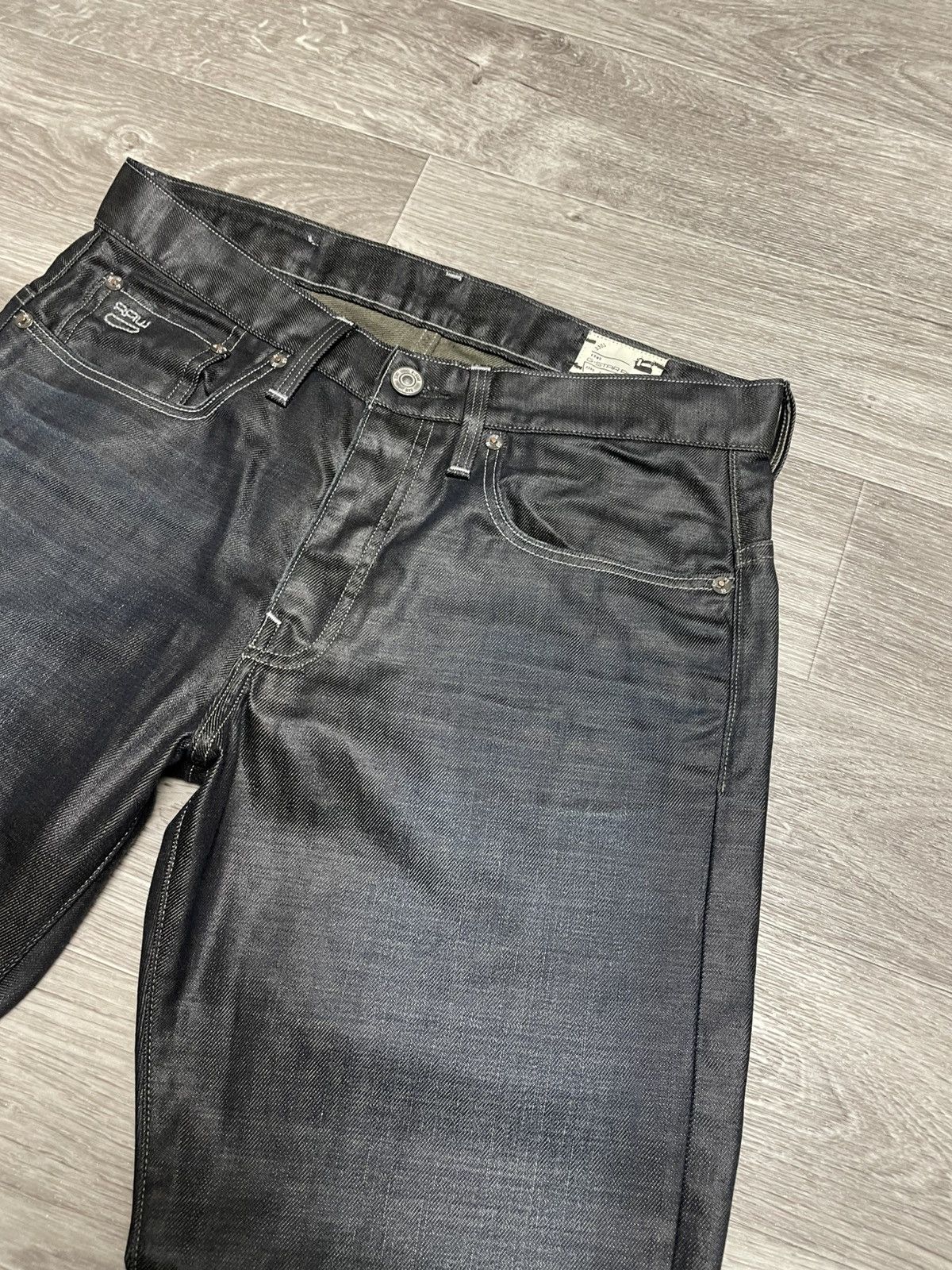 G-Star 32/32 Vintage G-Star Raw 3301 Straight Washed Denim Jeans Size US 32 / EU 48 - 11 Thumbnail