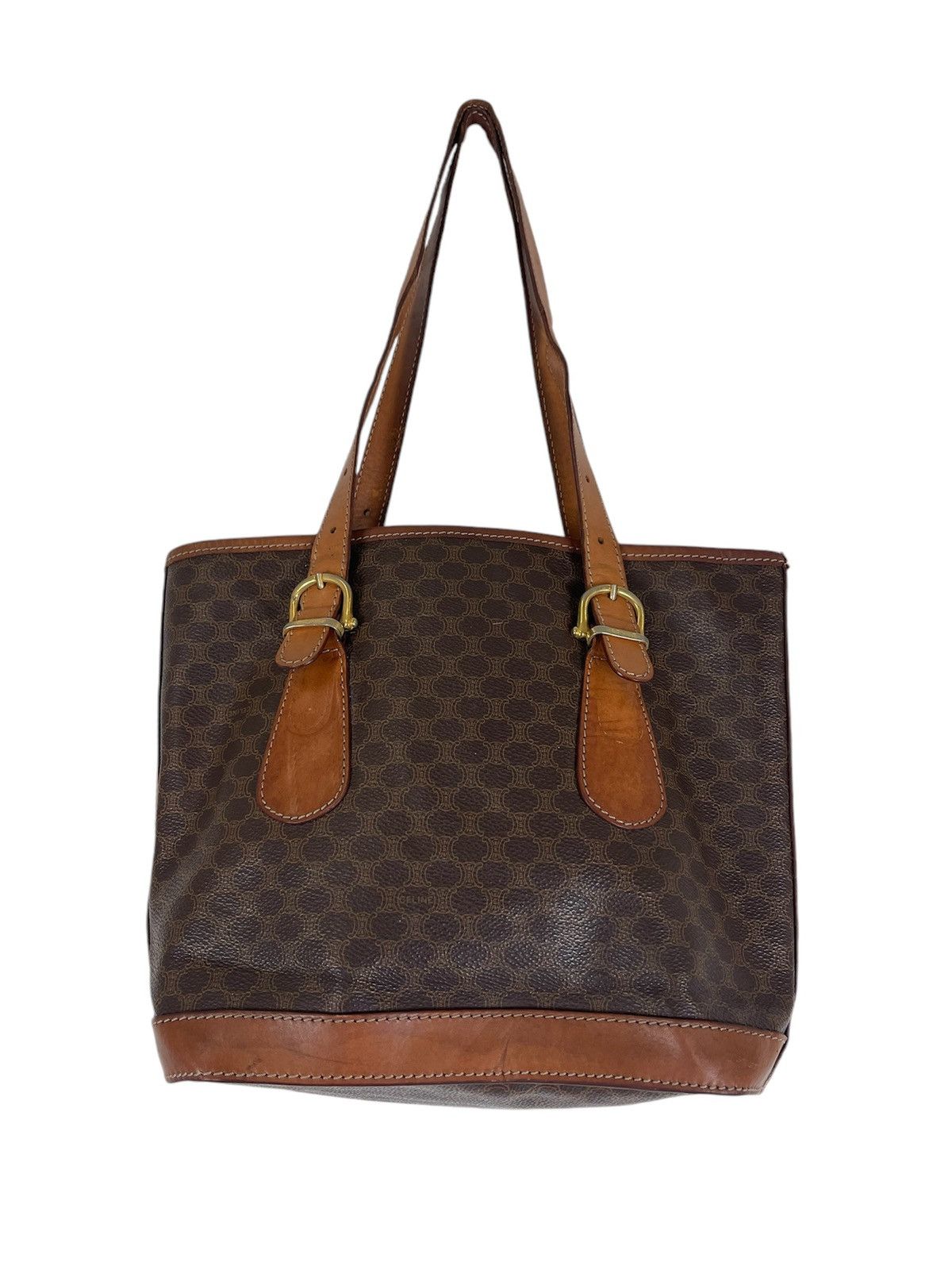 CELINE MACADAM BUCKET BAG