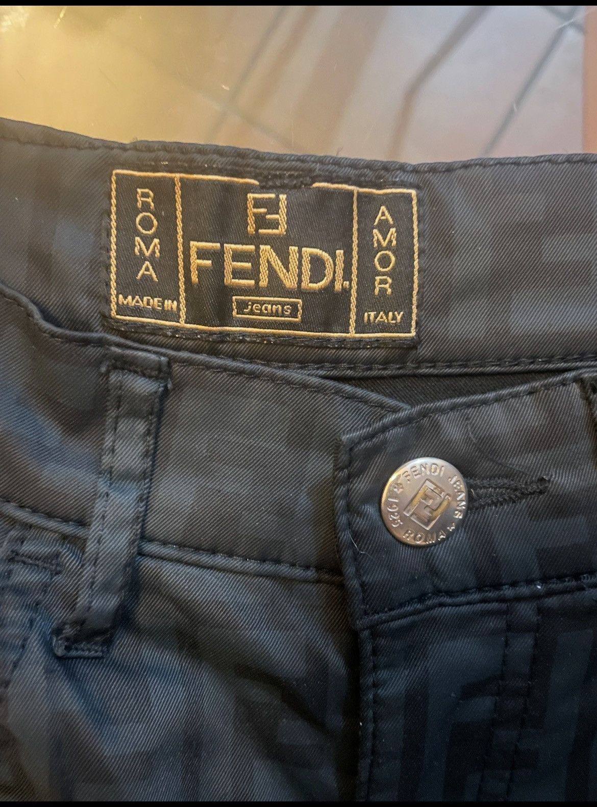 Fendi Fendi FF Slim Pants Y2K Archive Black IT40 / EU 36 Size 27" / US 4 / IT 40 - 6 Thumbnail
