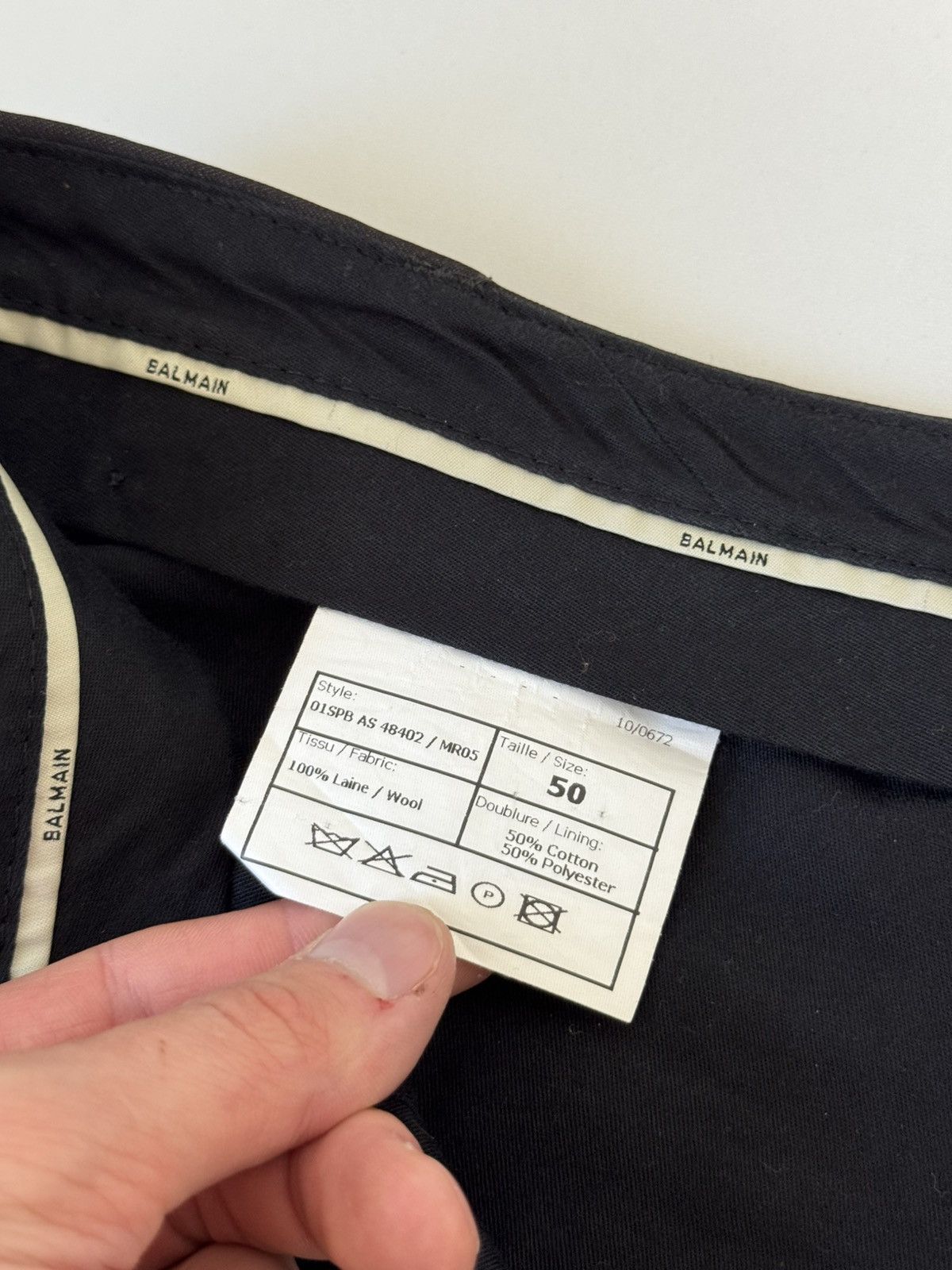 Balmain Balmain Wool Jacket Blazer Pants Suit Size 50R - 22 Thumbnail