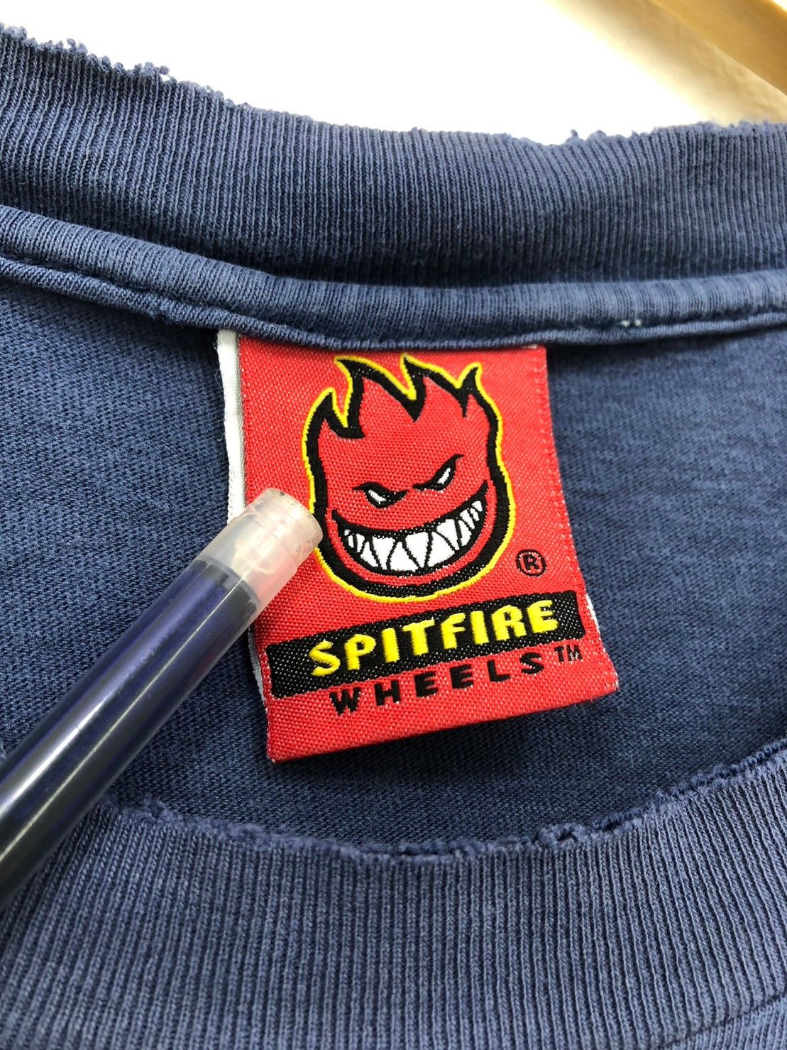 Spitfire × Vintage Vintage 90's Spitfire Wheel shirt wts01 Size US XL / EU 56 / 4 - 12 Thumbnail