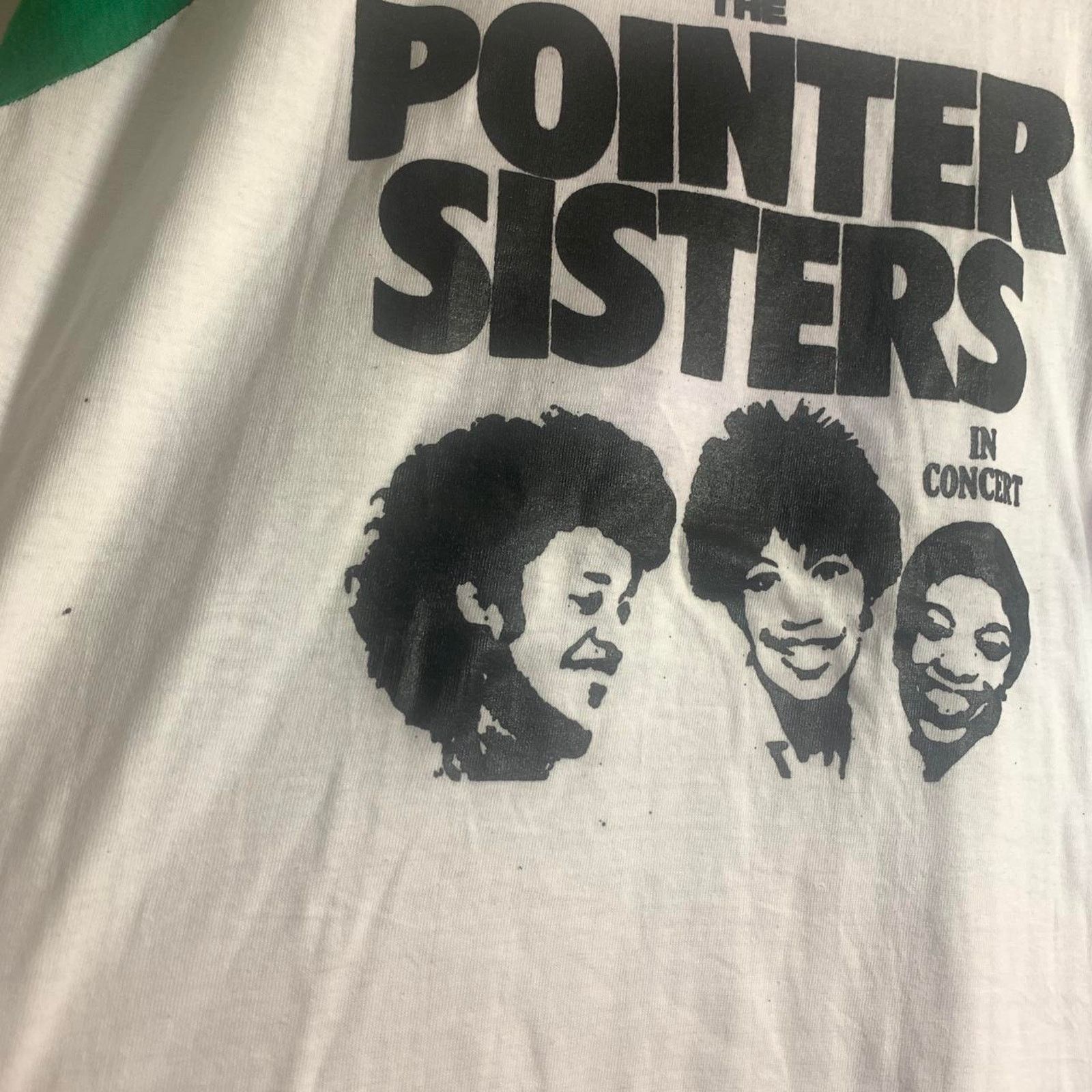 Vintage 80s THE POINTER SISTERS baseball jersey 3/4 sleeve tee shirt Size US M / EU 48-50 / 2 - 4 Thumbnail