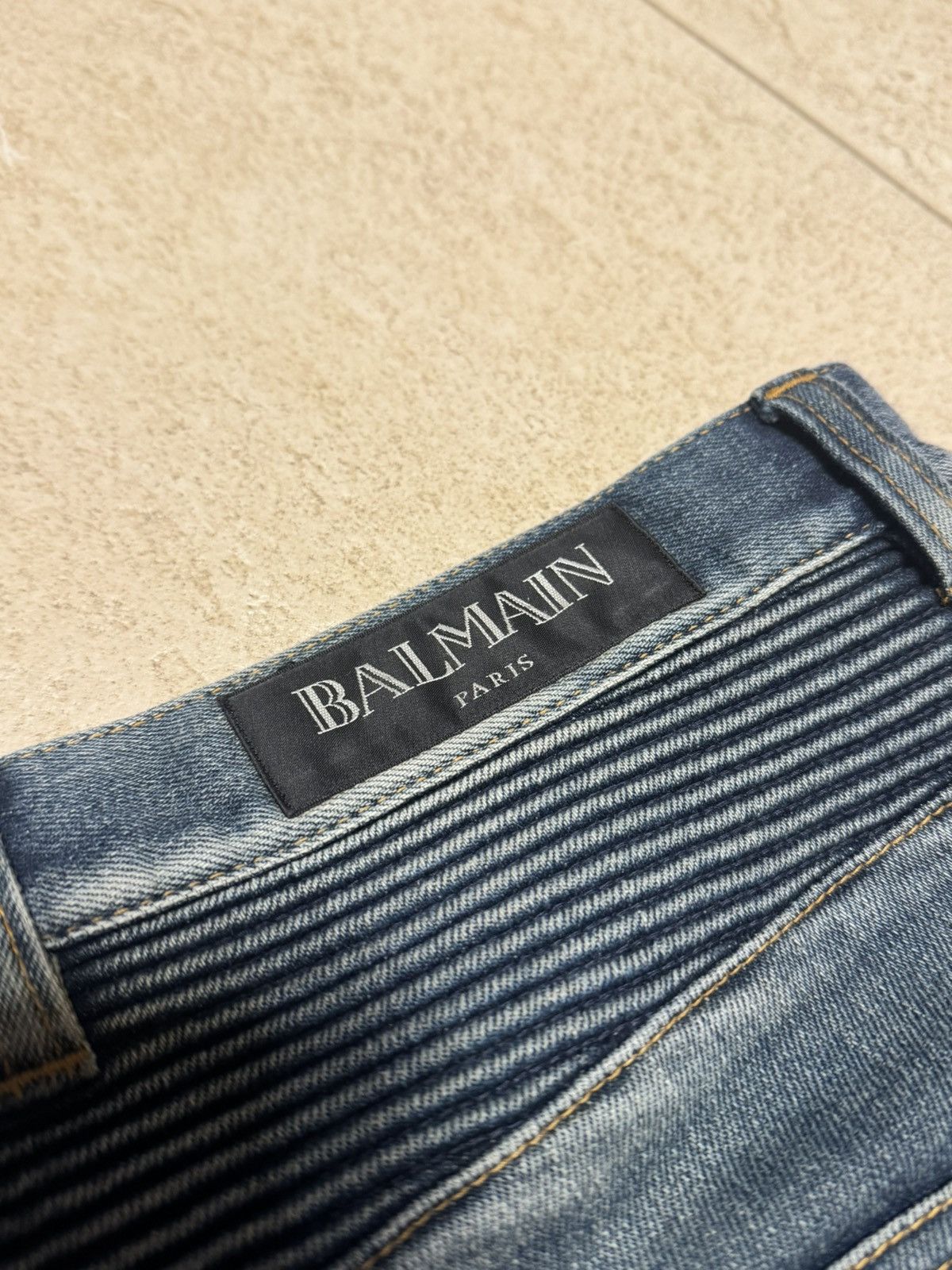 Balmain Distressed Balmain biker jeans Size US 32 / EU 48 - 9 Thumbnail