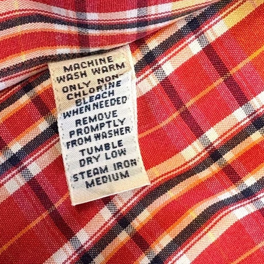 Ralph Lauren VINTAGE Polo Ralph Lauren Shirt Plaid Long Sleeve Button-Down M Men Red Size US M / EU 48-50 / 2 - 5 Thumbnail