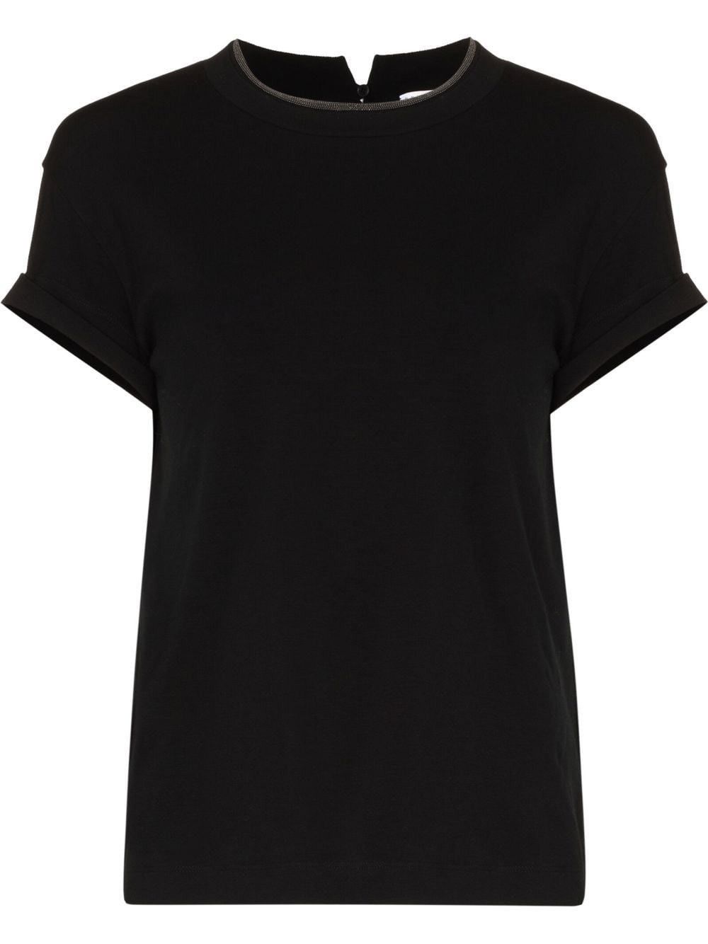 Brunello Cucinelli T-Shirt With `Precious` Faux-Layering Size M / US 6-8 / IT 42-44 - 1 Thumbnail