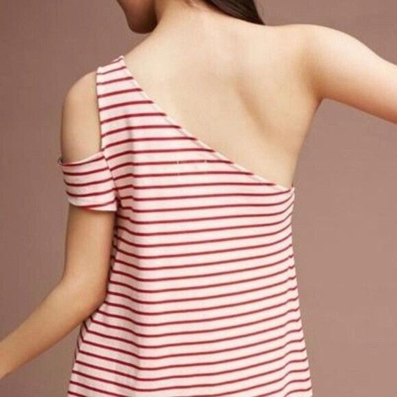 Anthropologie Maeve Anthropologie Striped Casual Midi Dress Small Size S / US 4 / IT 40 - 2 Thumbnail