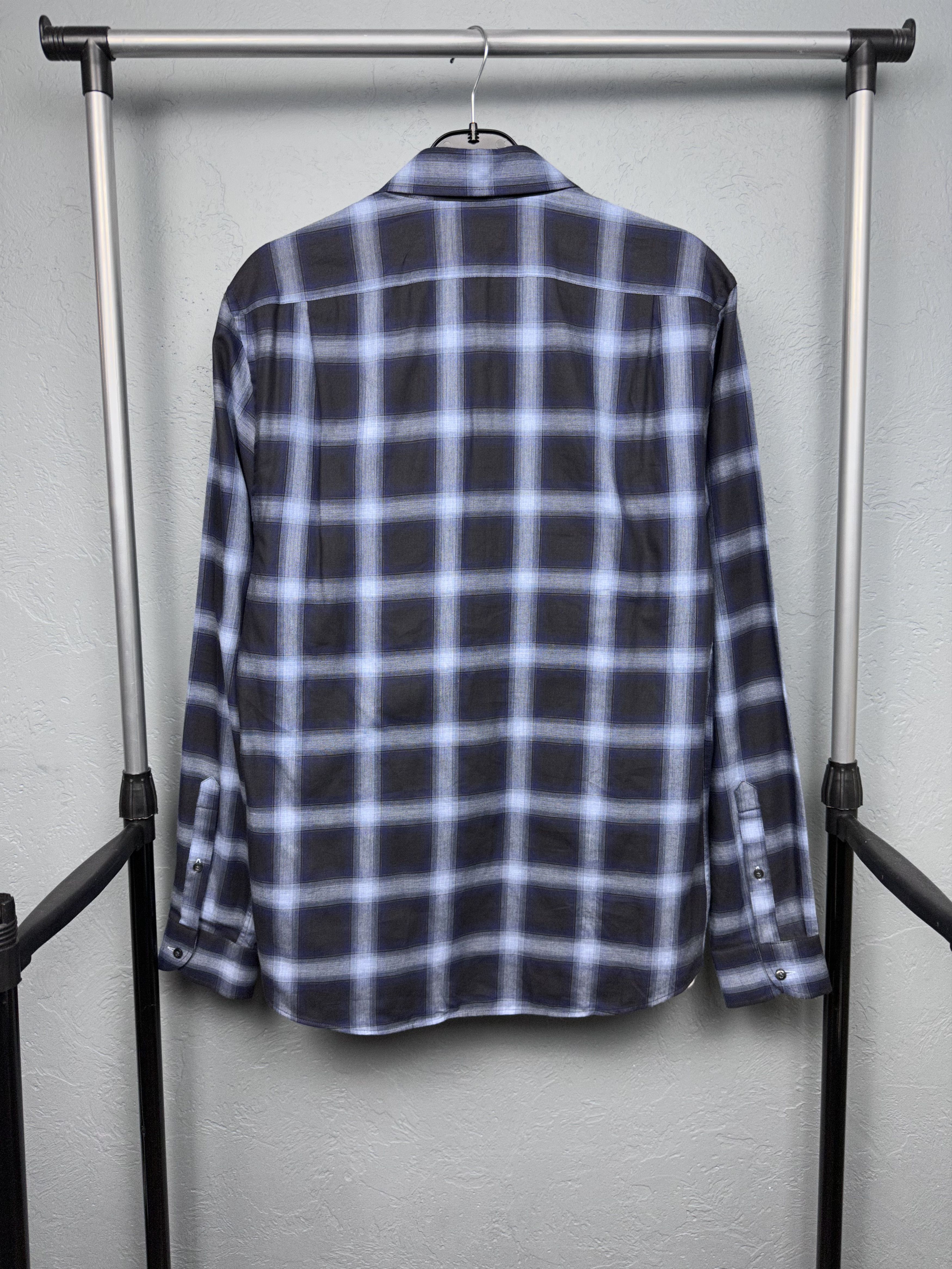 Flannel Reiss Mens Flannel Plaid Shirt Size US L / EU 52-54 / 3 - 6 Thumbnail