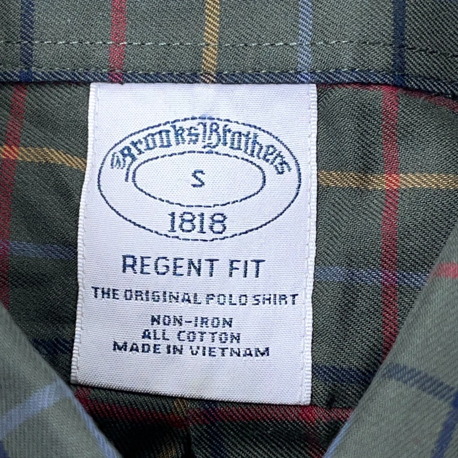 Brooks Brothers Brooks Brothers Flannel Shirt Green Plaid Button-Up Men Small Regular Fit Size US S / EU 44-46 / 1 - 5 Thumbnail