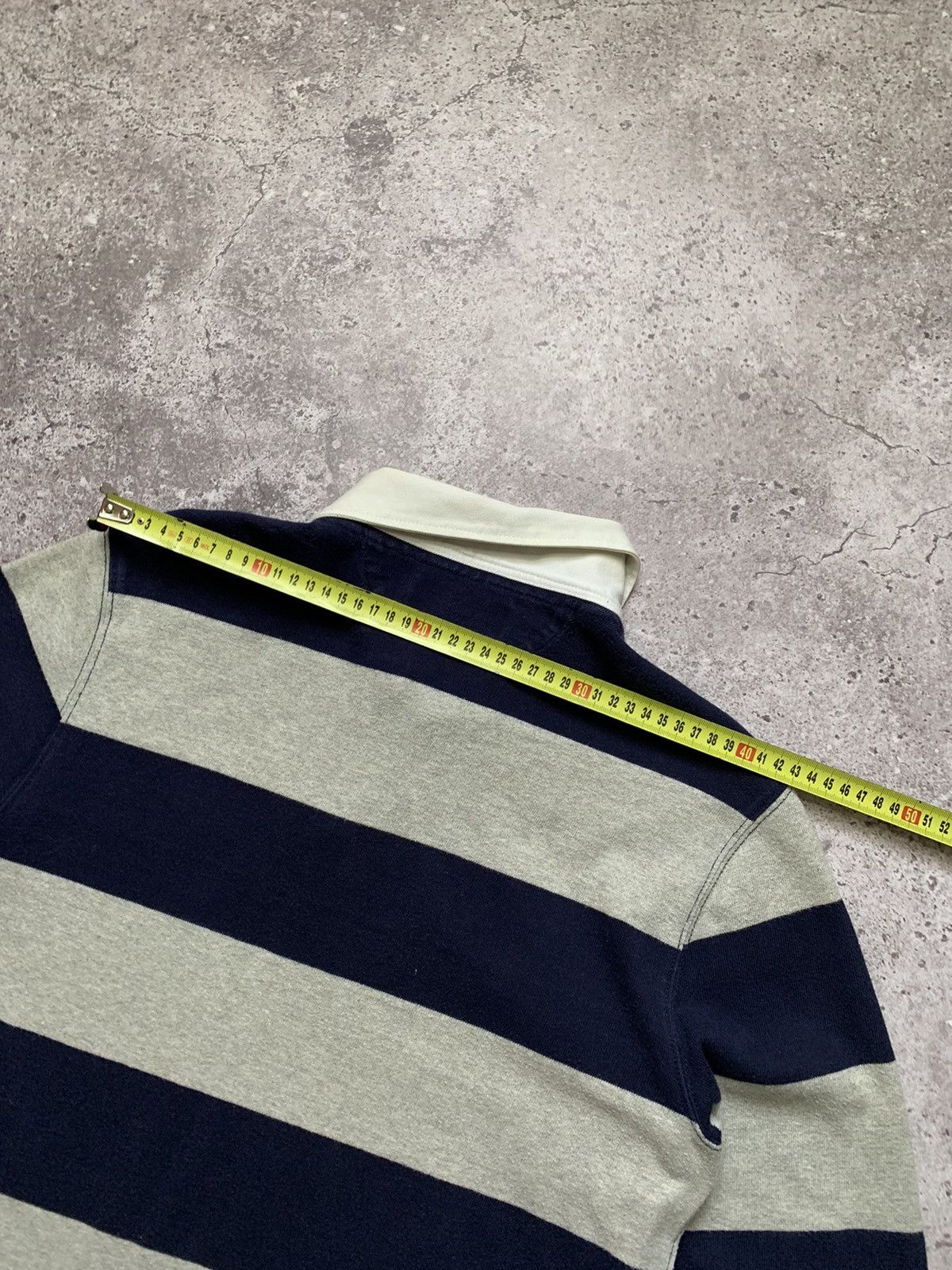 Polo Ralph Lauren × Rugby Ralph Lauren × Vintage Vintage Polo Ralph Lauren Stripped Blue Rugby Size US S / EU 44-46 / 1 - 7 Thumbnail