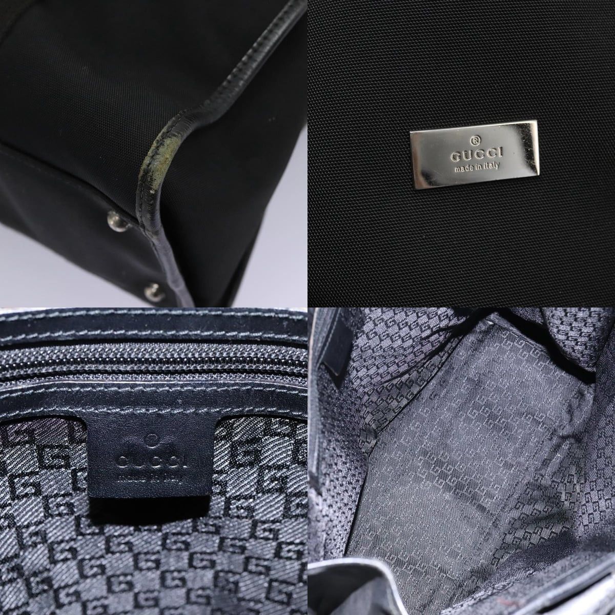 Gucci GUCCI Hand Bag Canvas Black Size ONE SIZE - 11 Thumbnail
