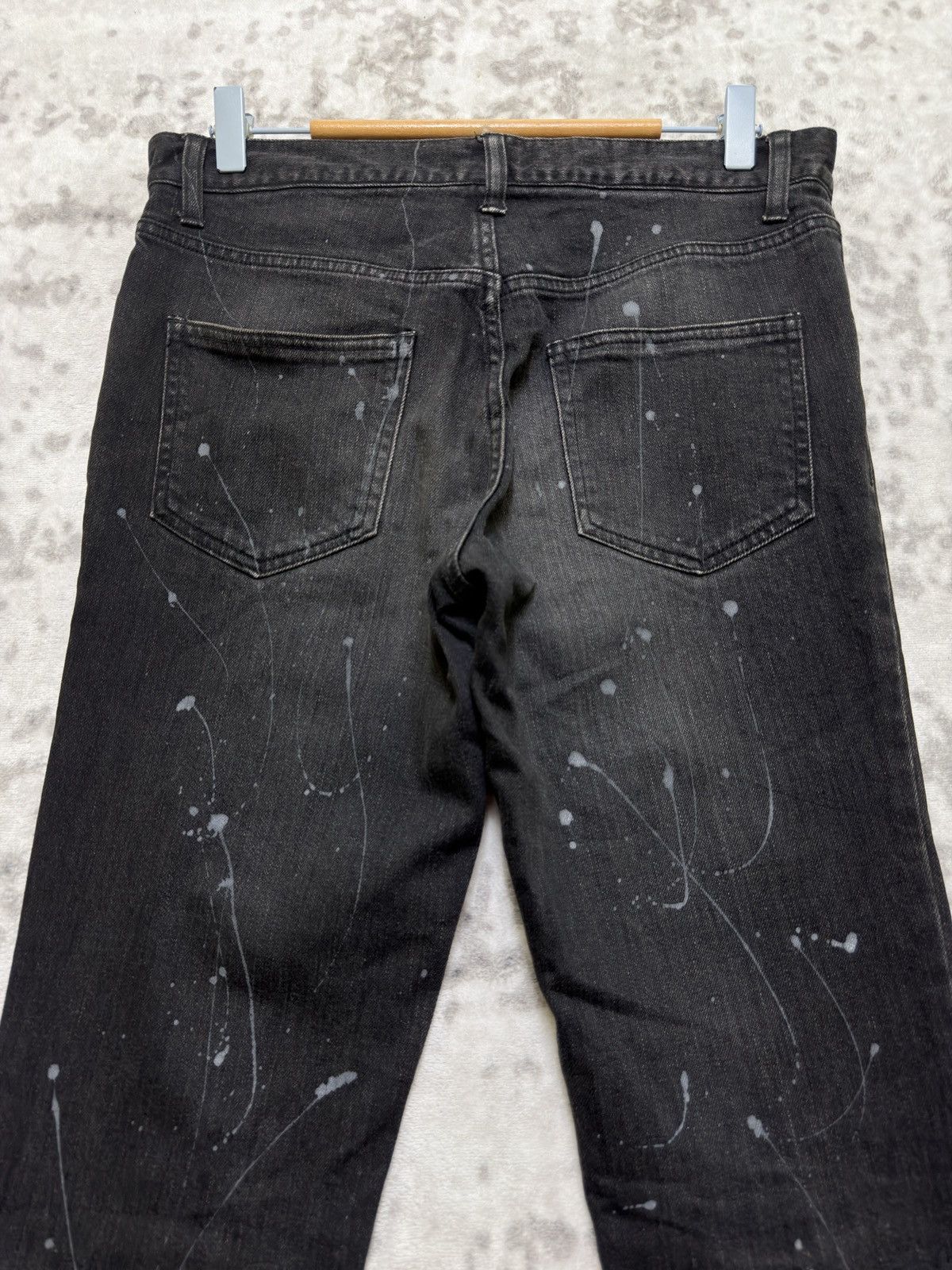 Shellac Vintage SHELLAC Paint Splashed Slim Fit Button Denim Jeans Size US 30 / EU 46 - 9 Thumbnail