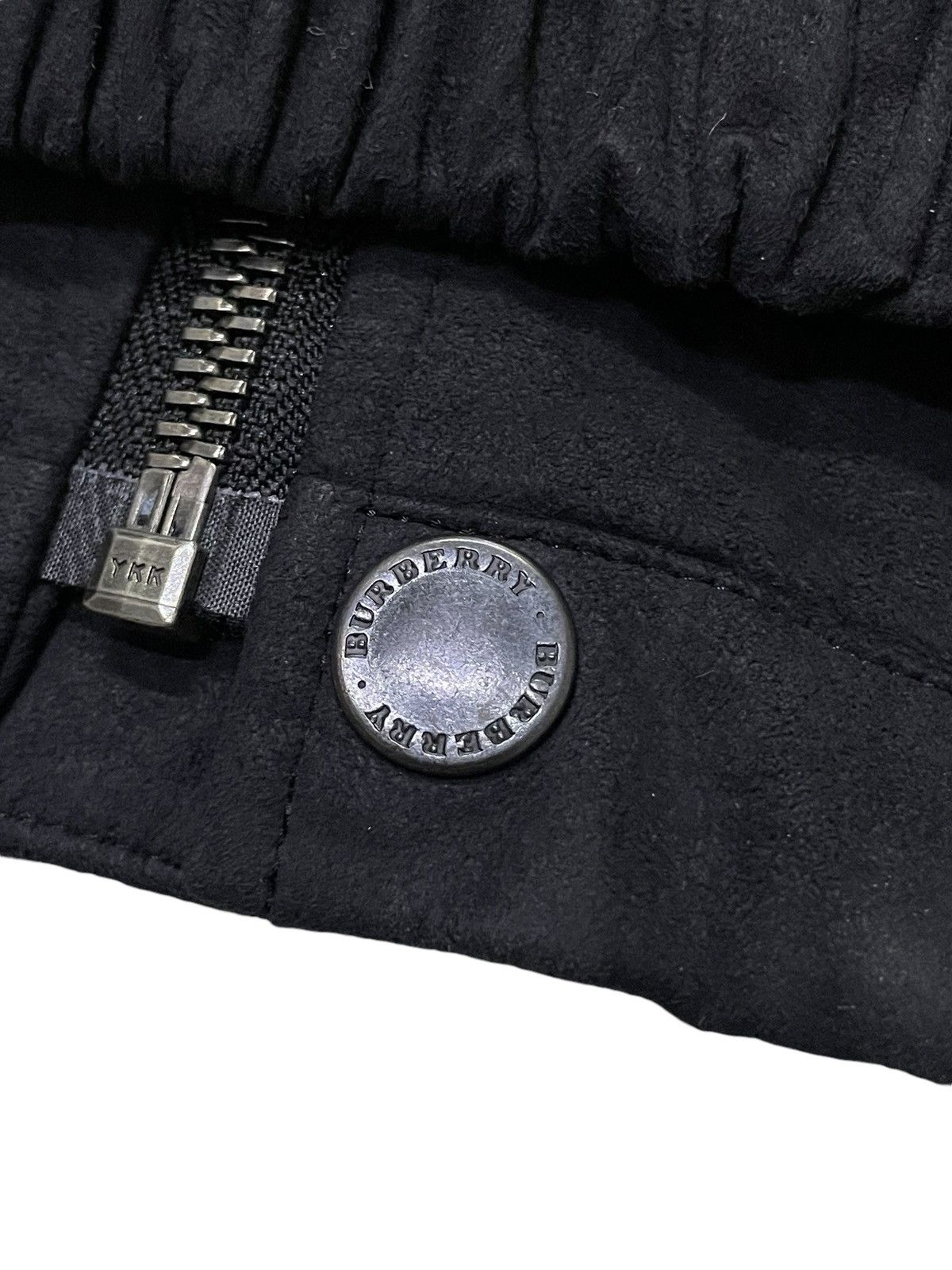 Burberry × Vintage Vintage Burberry Black Suede Jacket Size US L / EU 52-54 / 3 - 11 Thumbnail