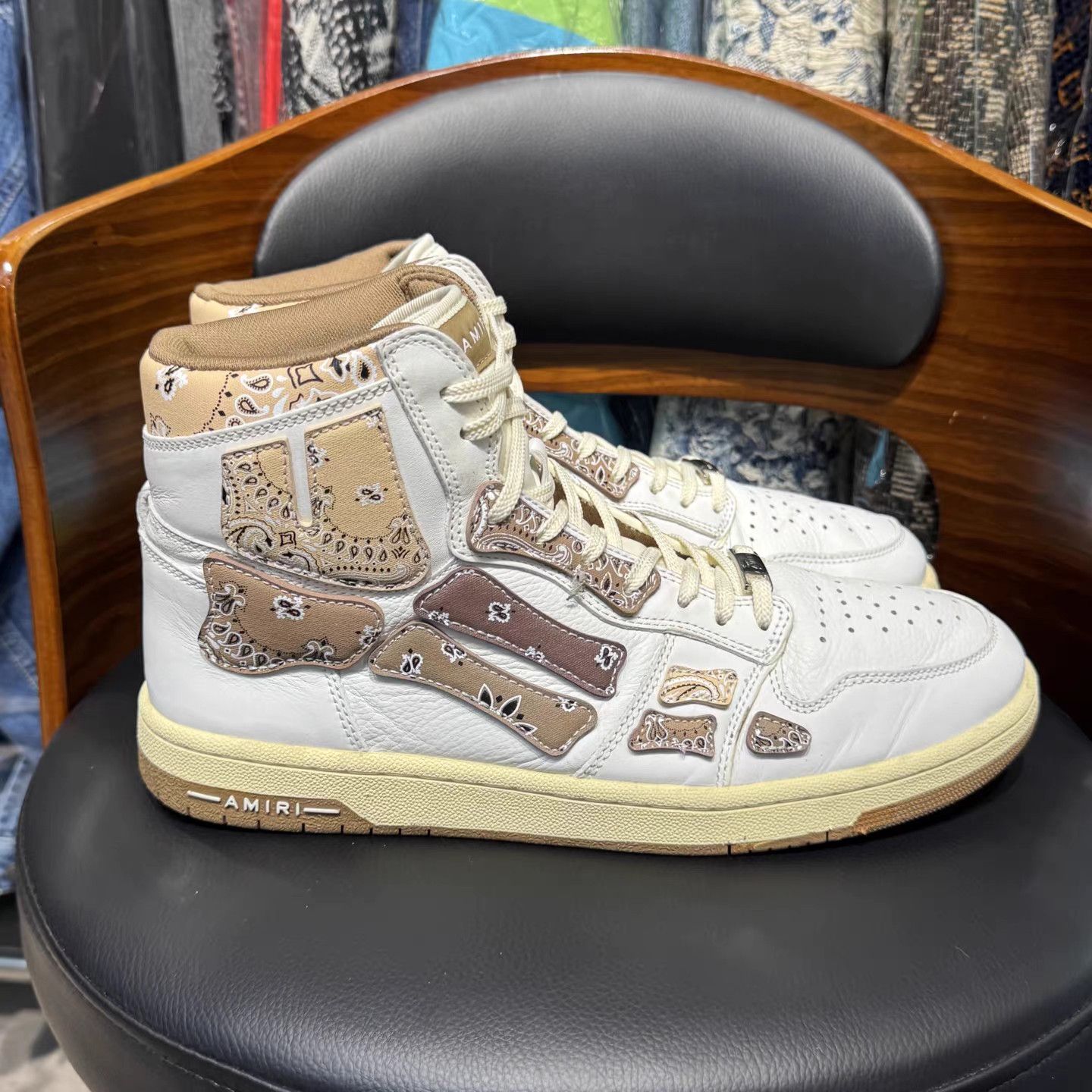 Amiri AMIRI White & Brown Paisley K15 Size US 12 / EU 45 - 4 Thumbnail