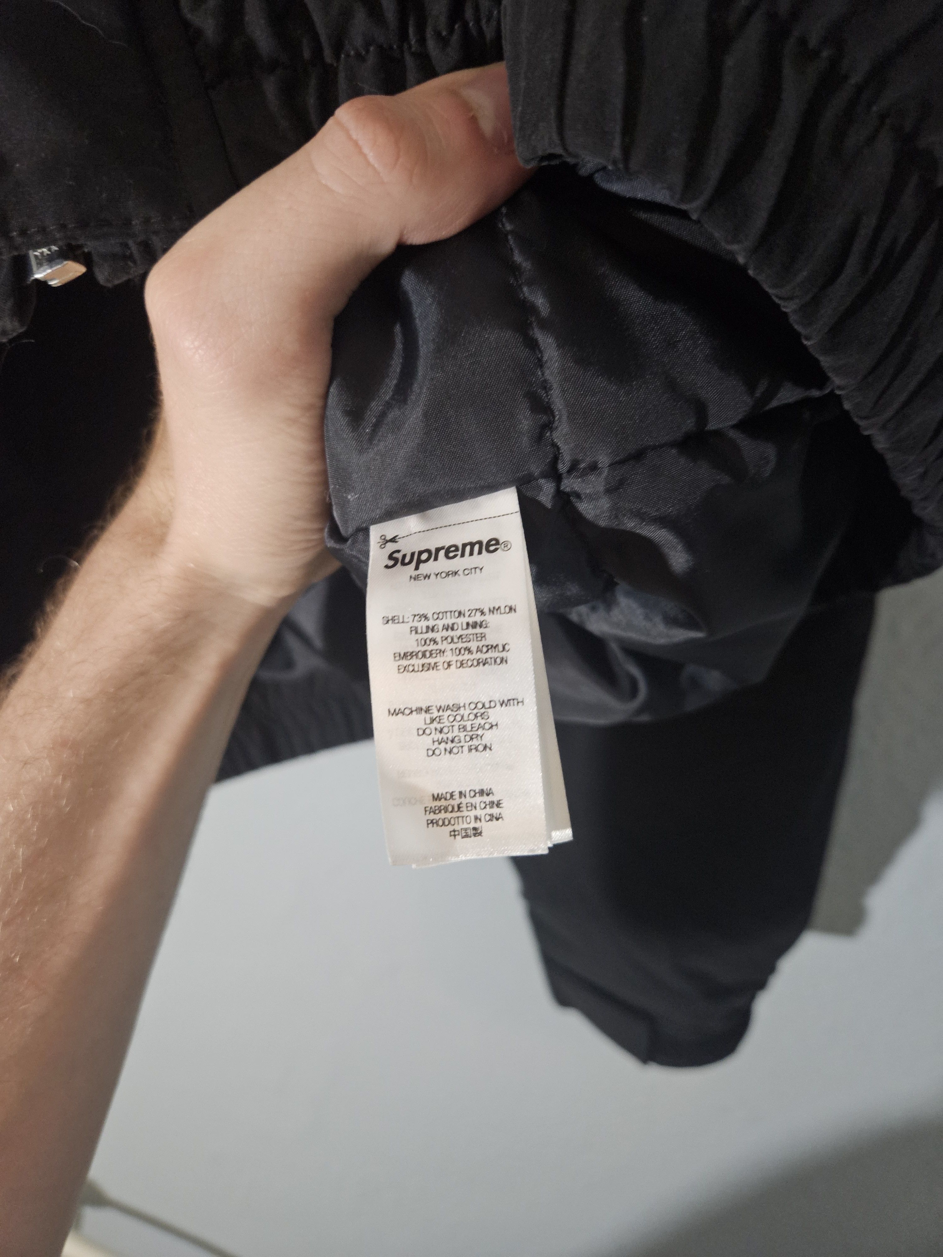 Supreme Supreme Oversized Needlepoint Quilted Black Hooded Jacket Size US S / EU 44-46 / 1 - 9 Thumbnail
