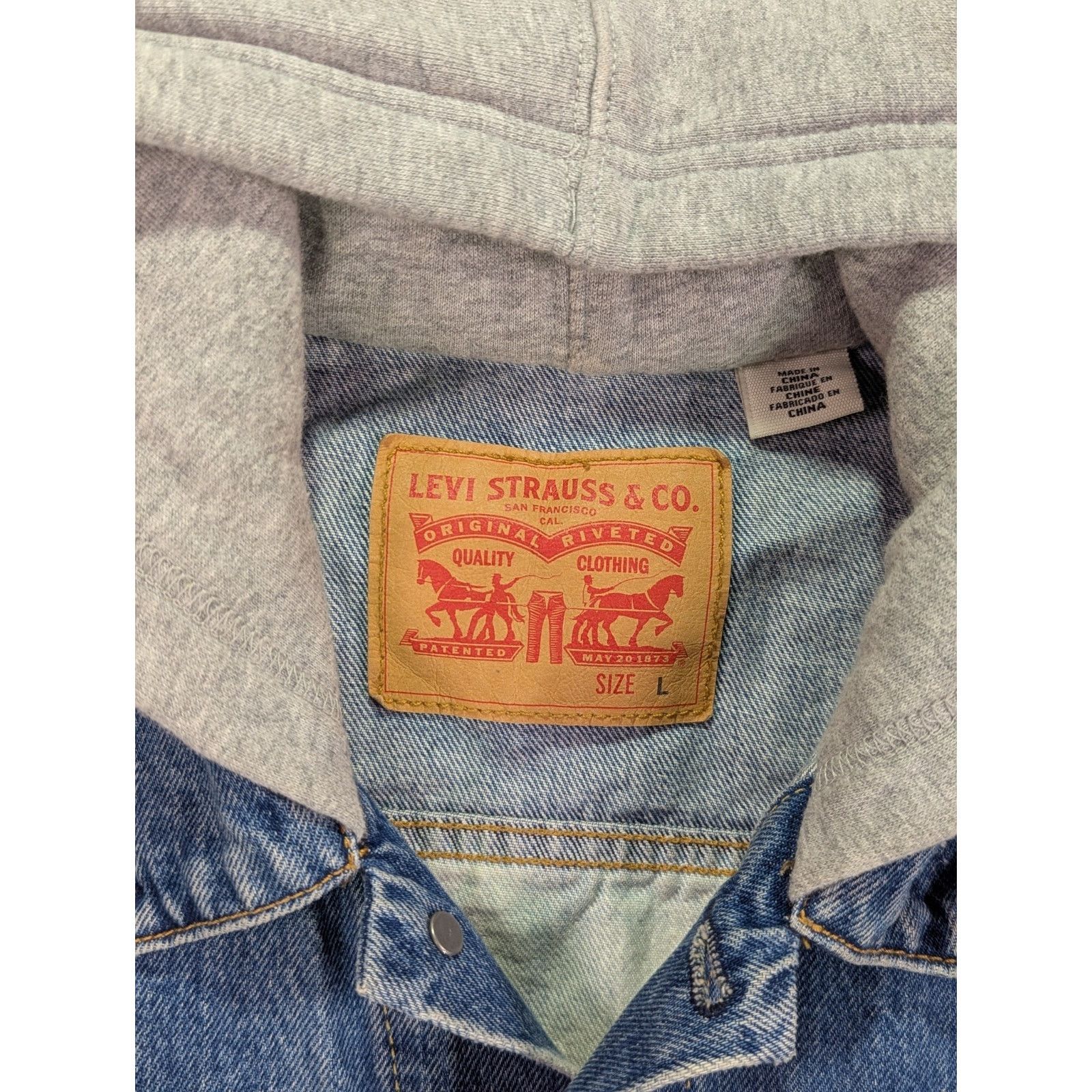 Levi's Custom Levi’s Barbed Wire Bleached Hooded Trucker Jacket L Size US L / EU 52-54 / 3 - 6 Thumbnail