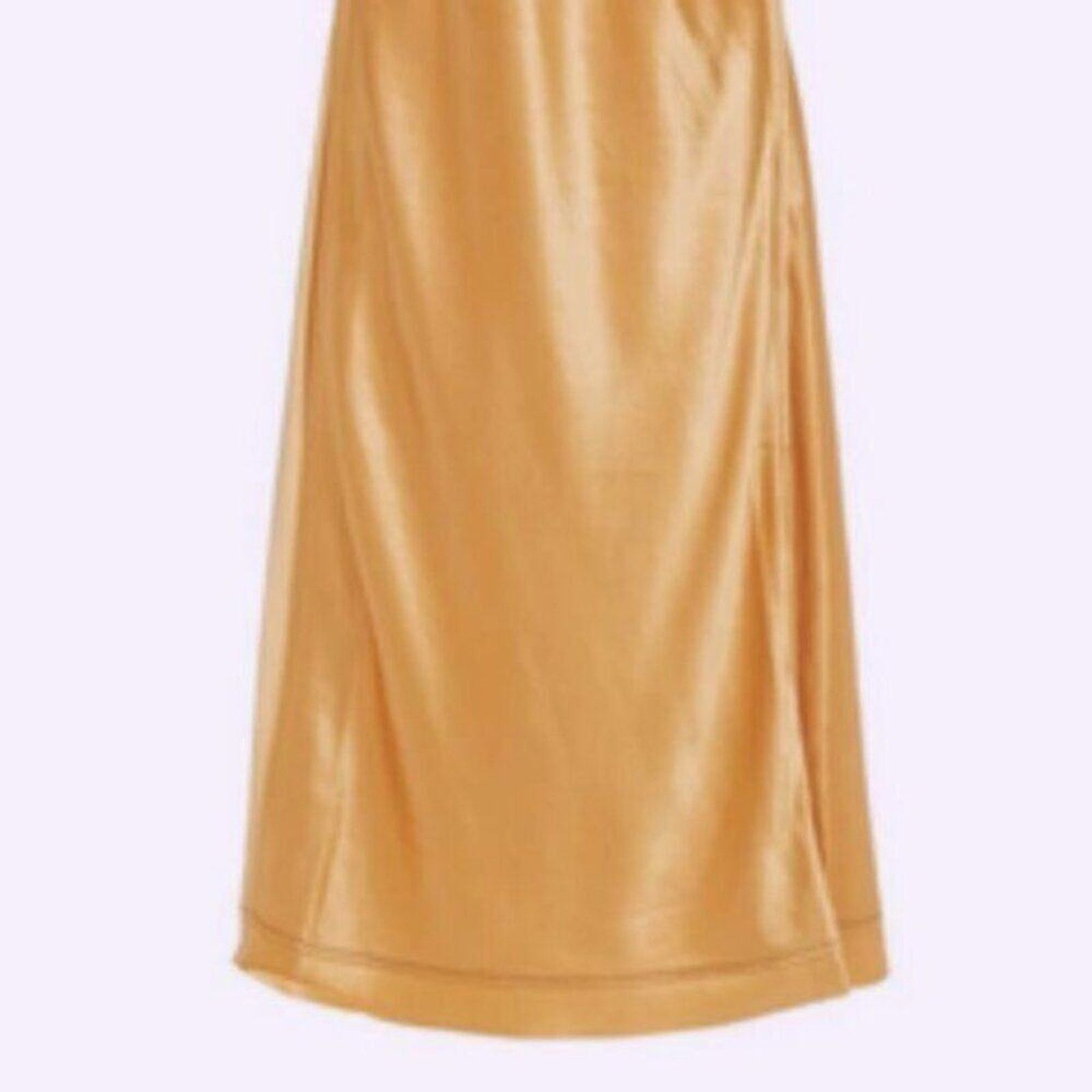 Acne Studios Acne Studios Satin slip dress Gold US 10 Size L / US 10 / IT 46 - 11 Thumbnail