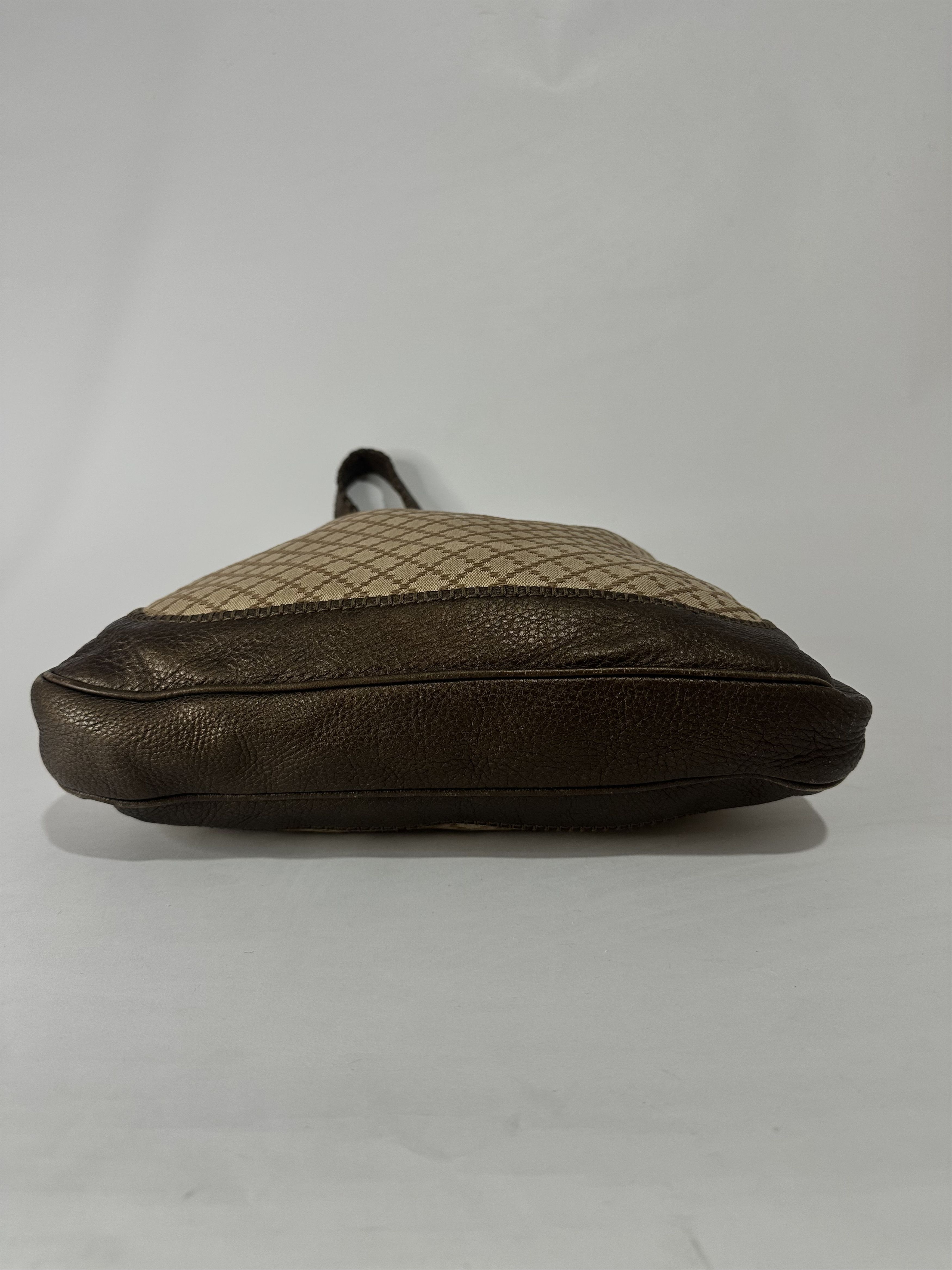 Gucci Gucci Brown/Beige Diamante Canvas New Jackie Shoulder Bag Size ONE SIZE - 5 Thumbnail