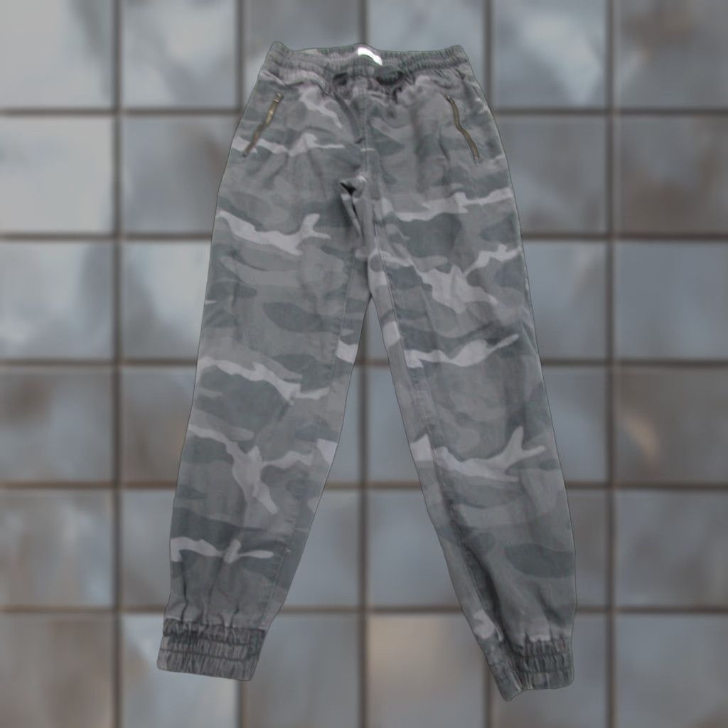 Tna Womens XS Gray Camo Jogger Pants Outdoor Zip Pockets Hike Gorpcore