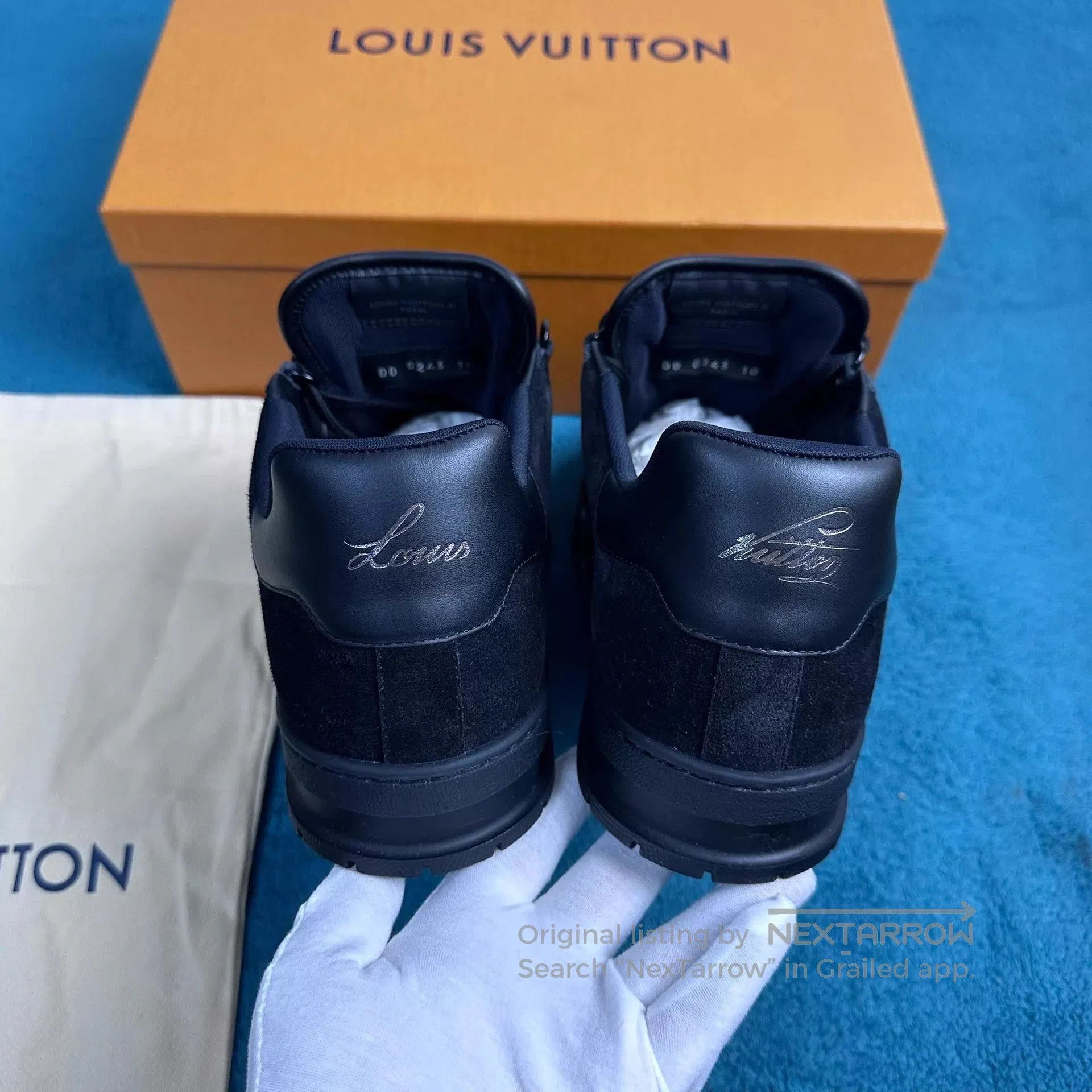 Louis Vuitton Black Low. Size US 11 / EU 44 - 4 Thumbnail