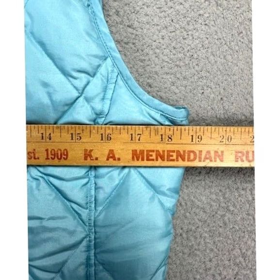 Talbots Talbots Puffer Vest Womens Small Petite Teal Nylon Blend Button Up Vest Polyester Lining Outdoor Casual Winter Women Button Pockets Size S / US 4 / IT 40 - 7 Thumbnail