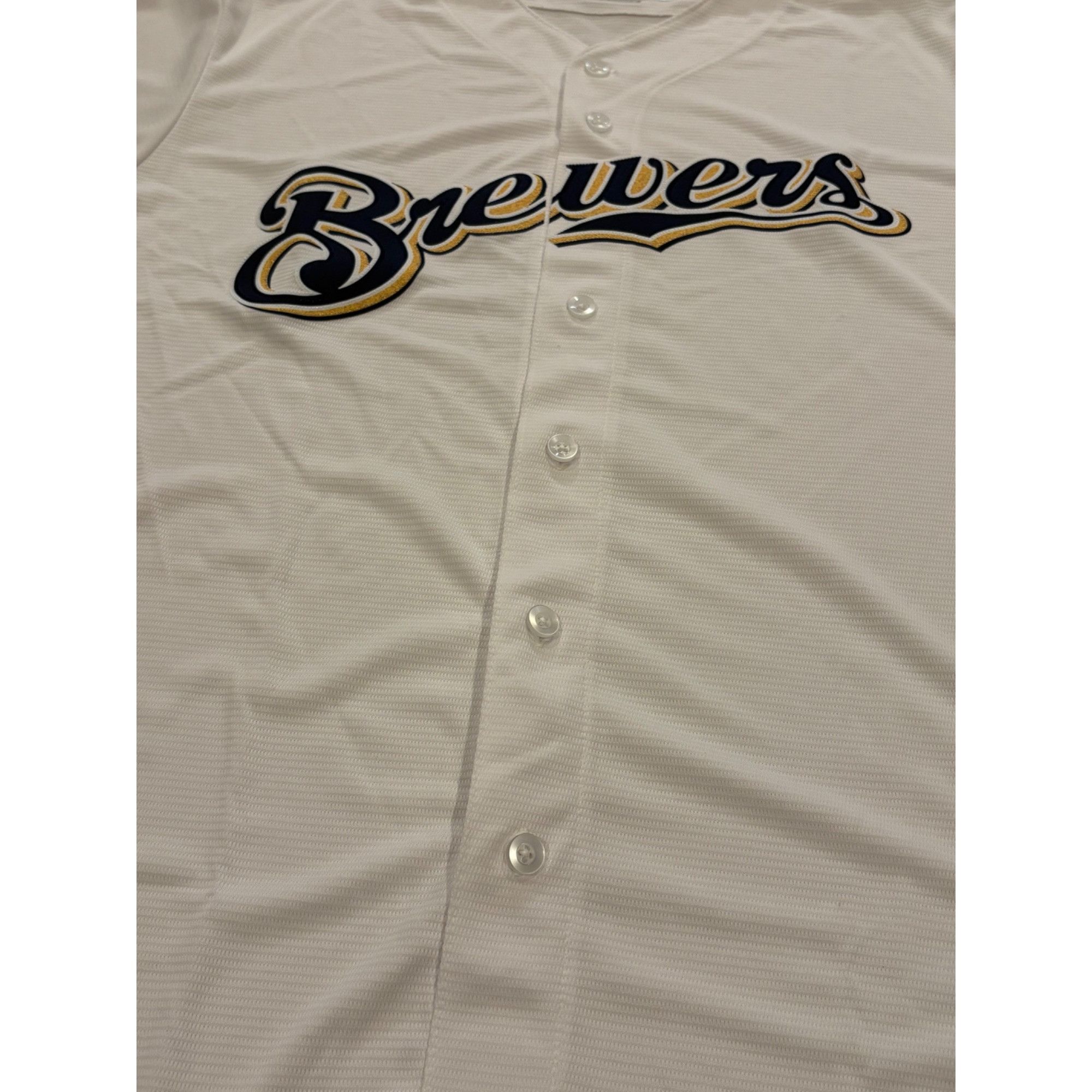 Majestic Majestic Milwaukee Brewers Cool Base MLB Baseball Jersey Whi Size US XL / EU 56 / 4 - 6 Thumbnail