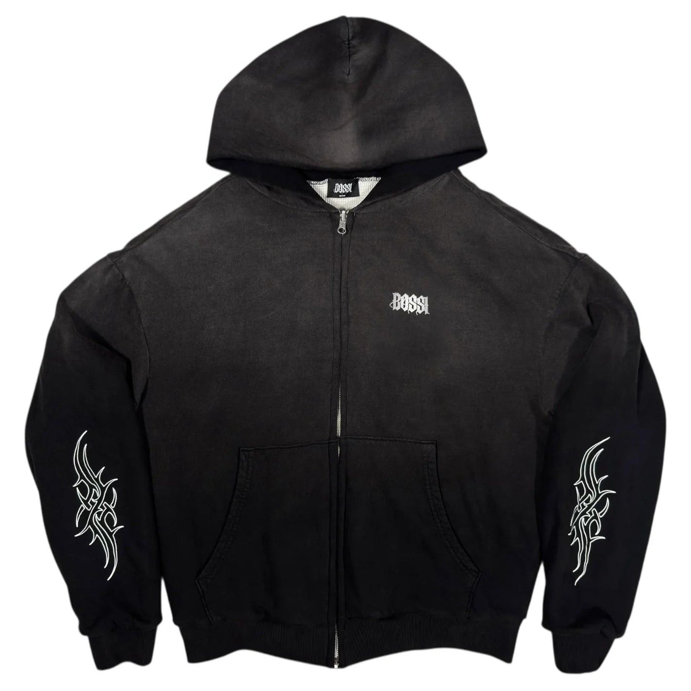 Bossi Sportswear Bossi Reversible Thermal Lined Zip-Up Hoodie Vintage Black/W Size US M / EU 48-50 / 2 - 1 Thumbnail