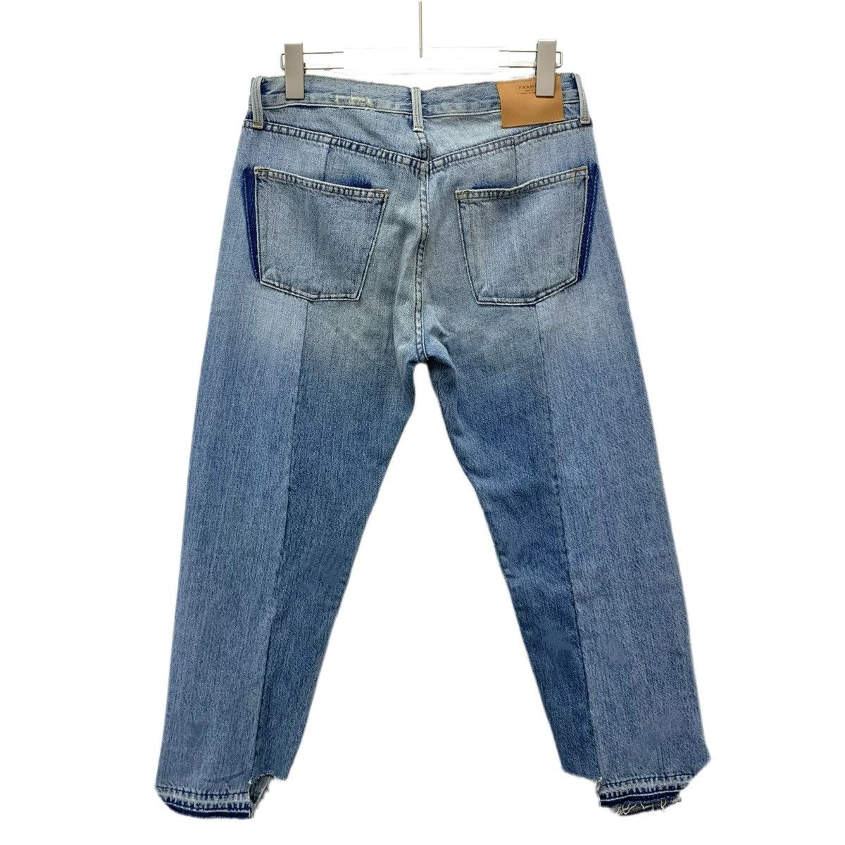 Frame FRAME Blue Washed Vintage Irregular Hem Denim Pants K26WX Size 28" / US 6 / IT 42 - 2 Thumbnail