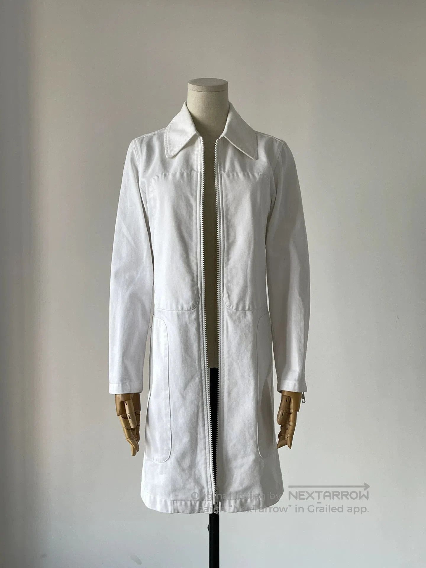 Maison Margiela Maison Martin Margiela 90s White Denim Jacket. Size US XXS / EU 40 - 1 Thumbnail