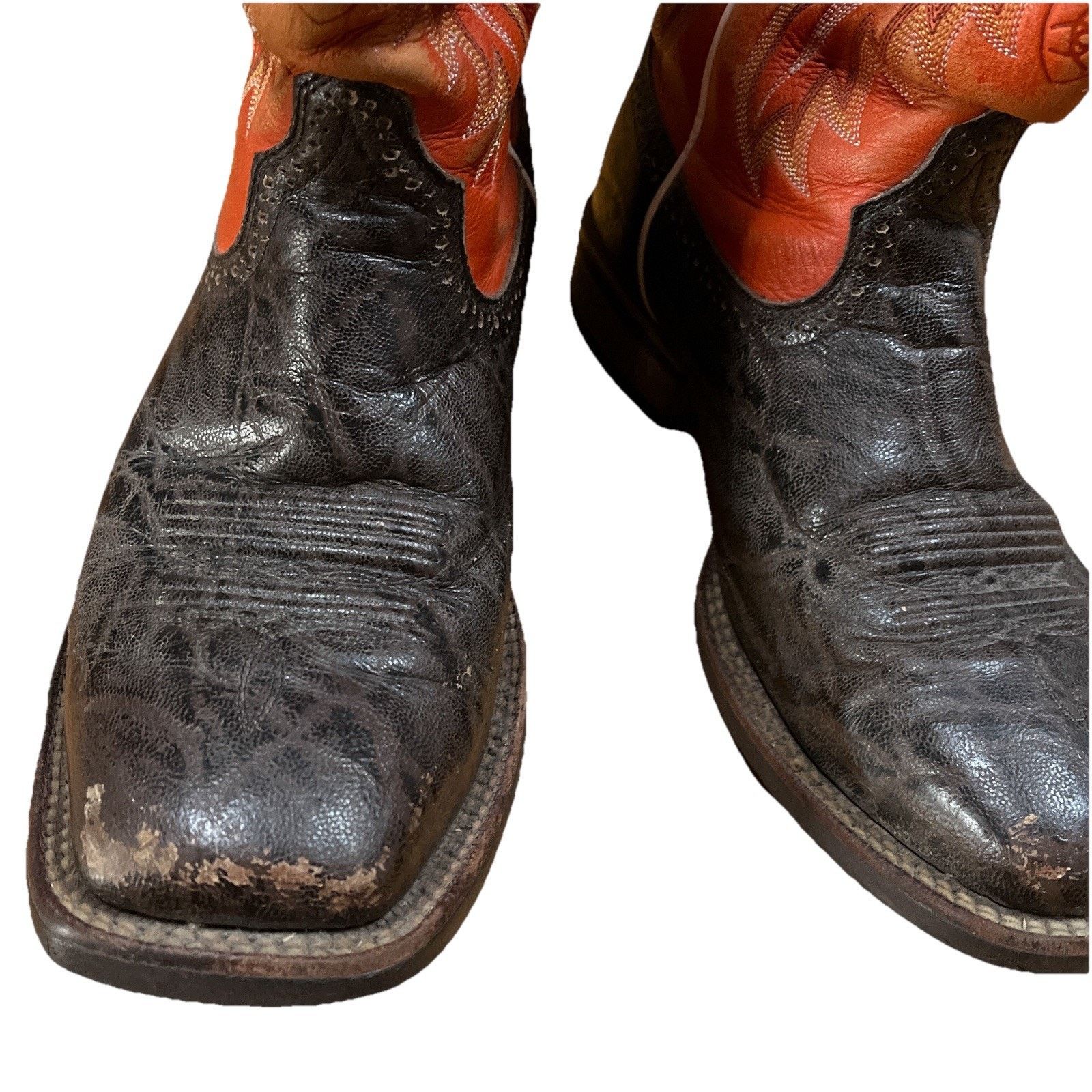 Ariat Ariat Cowboy Boots Quickdraw Western Square Toe Mens Sz 9 EE Size US 9 / EU 42 - 3 Thumbnail