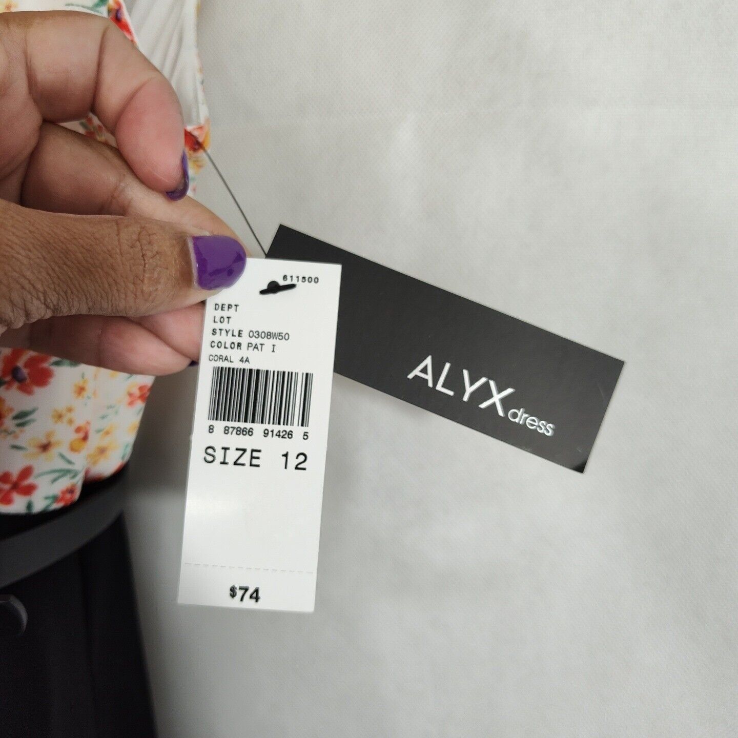 Alyx Alyx White Orange Black Belted Ruffle Sheath Dress Size 12 Size XL / US 12-14 / IT 48-50 - 5 Thumbnail