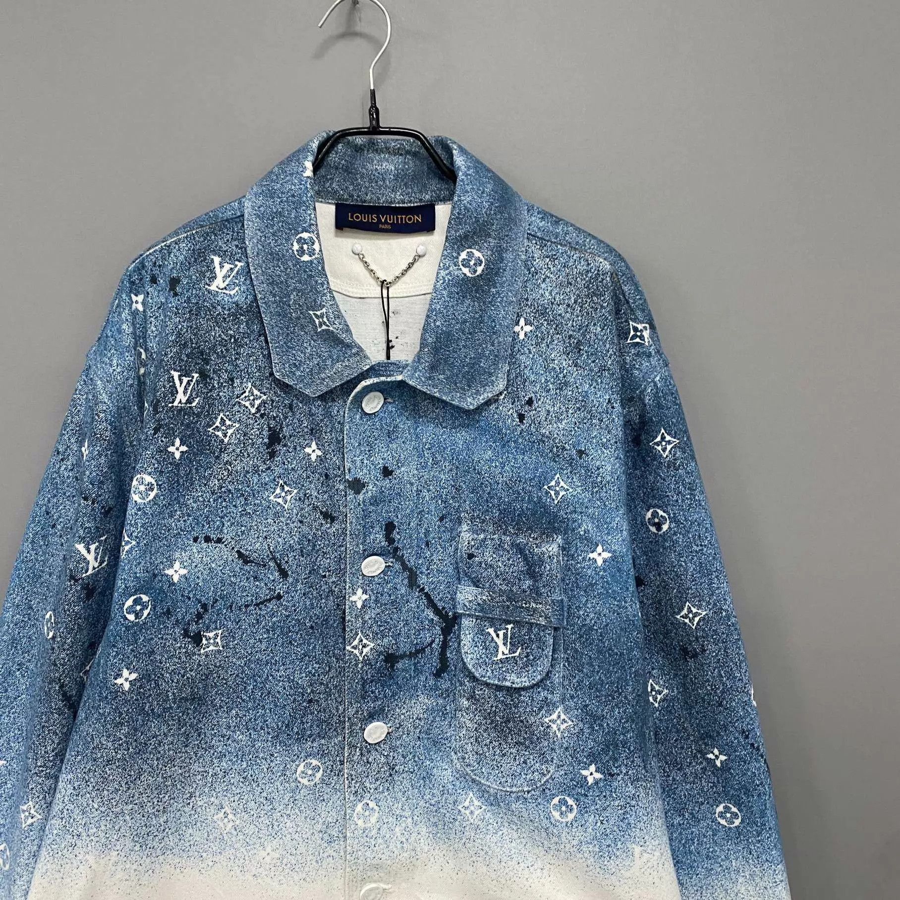 Louis Vuitton LV Starry Gradient Logo Denim Jacket XL Size US XL / EU 56 / 4 - 2 Thumbnail