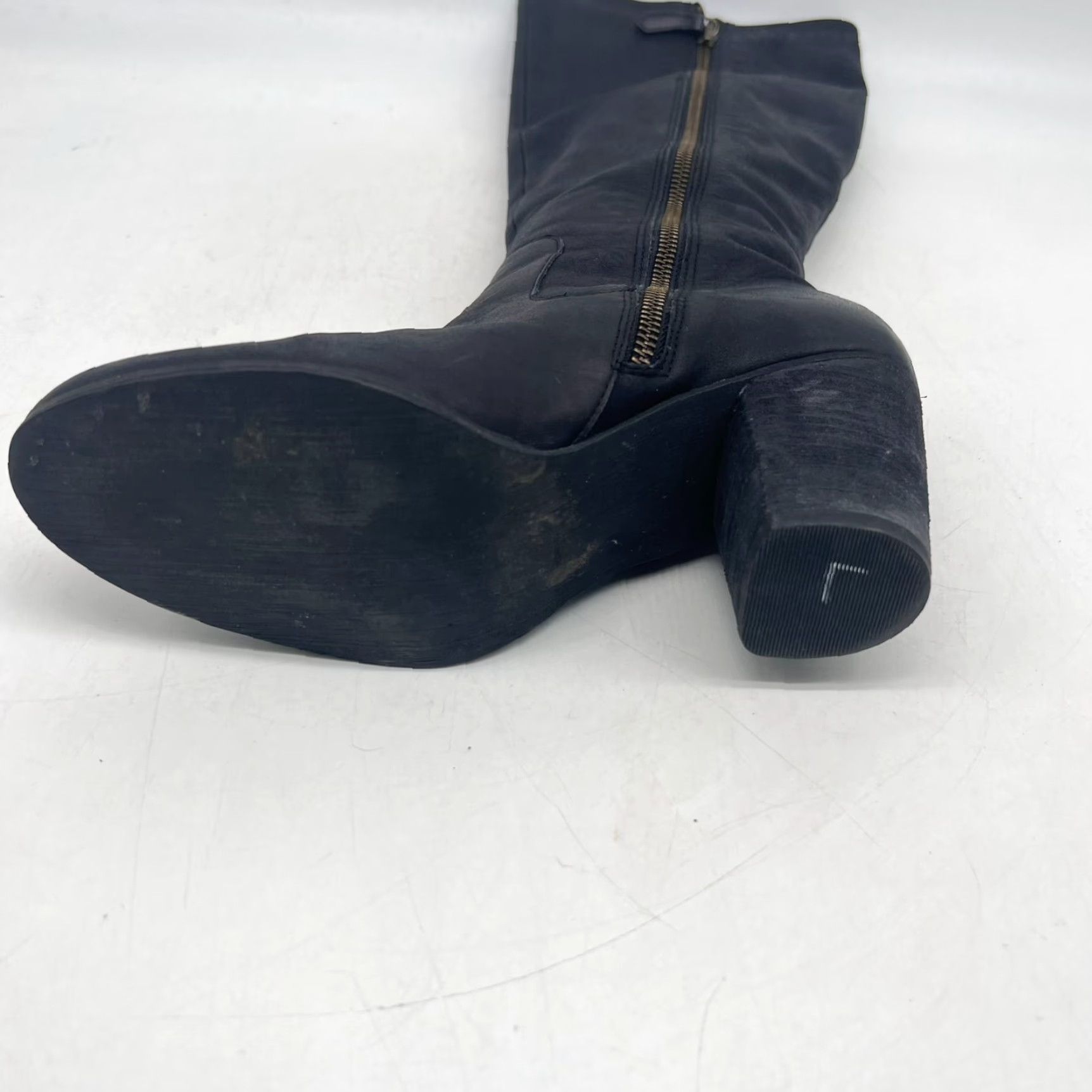 Vintage Bella Vita Evelyn II Women's Black Leather Boots 9 Wide Mid Heel Size US 9 / IT 39 - 5 Thumbnail