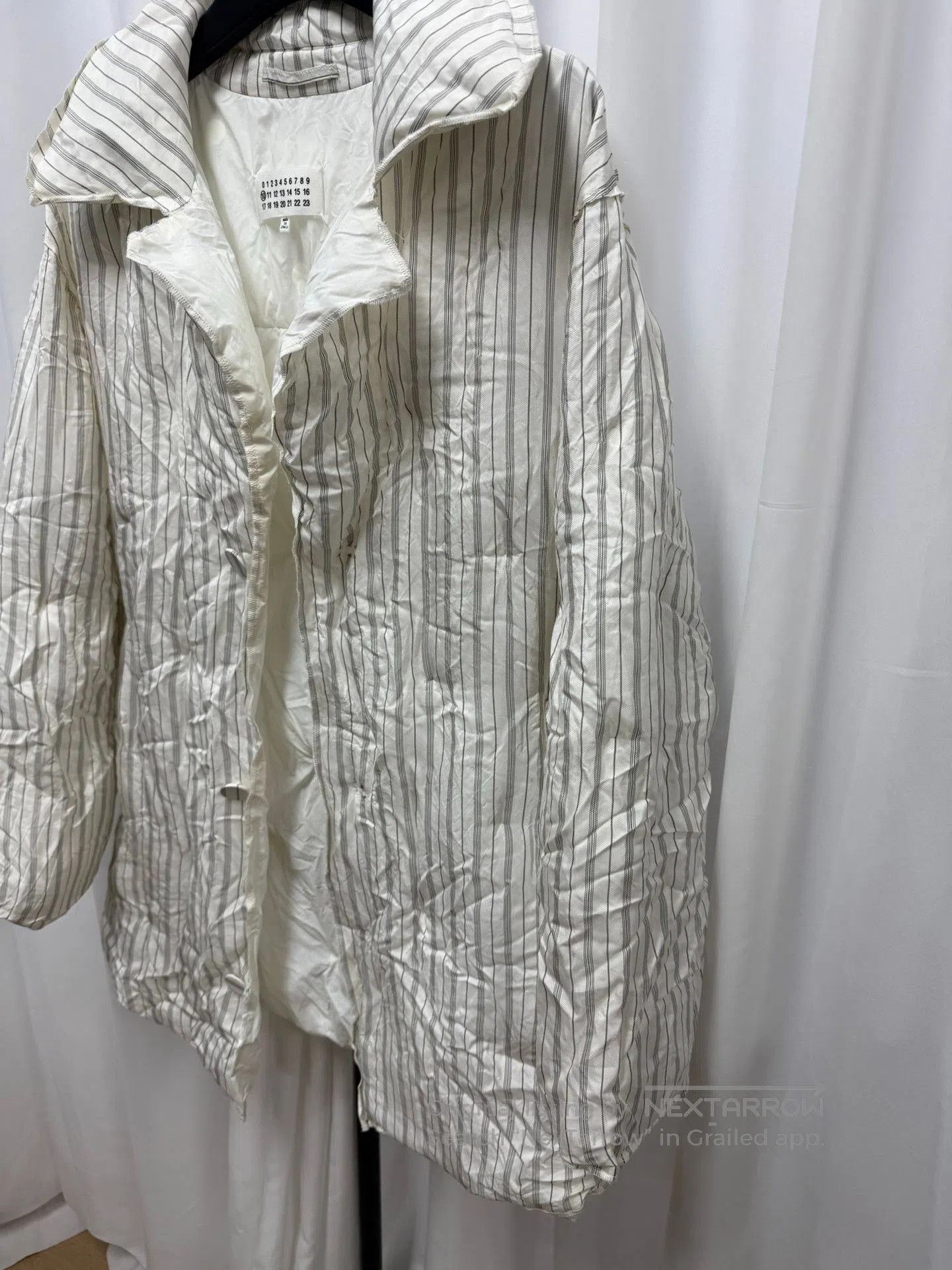 Maison Margiela Maison Margiela Striped Quilted Coat. Size US S / EU 44-46 / 1 - 2 Thumbnail