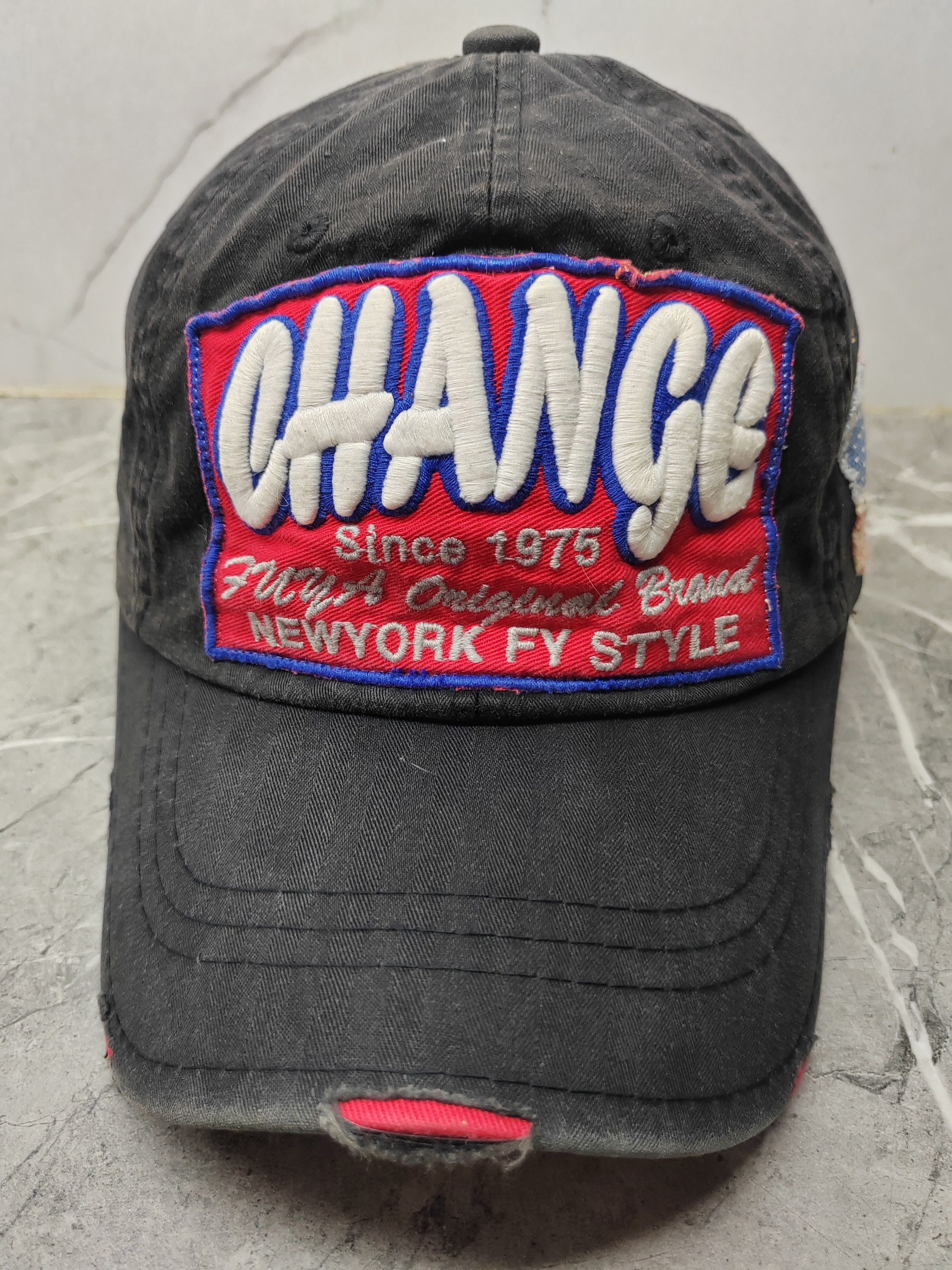 Vintage Vintage Change Distressed Style Cap Hat Size ONE SIZE - 2 Thumbnail