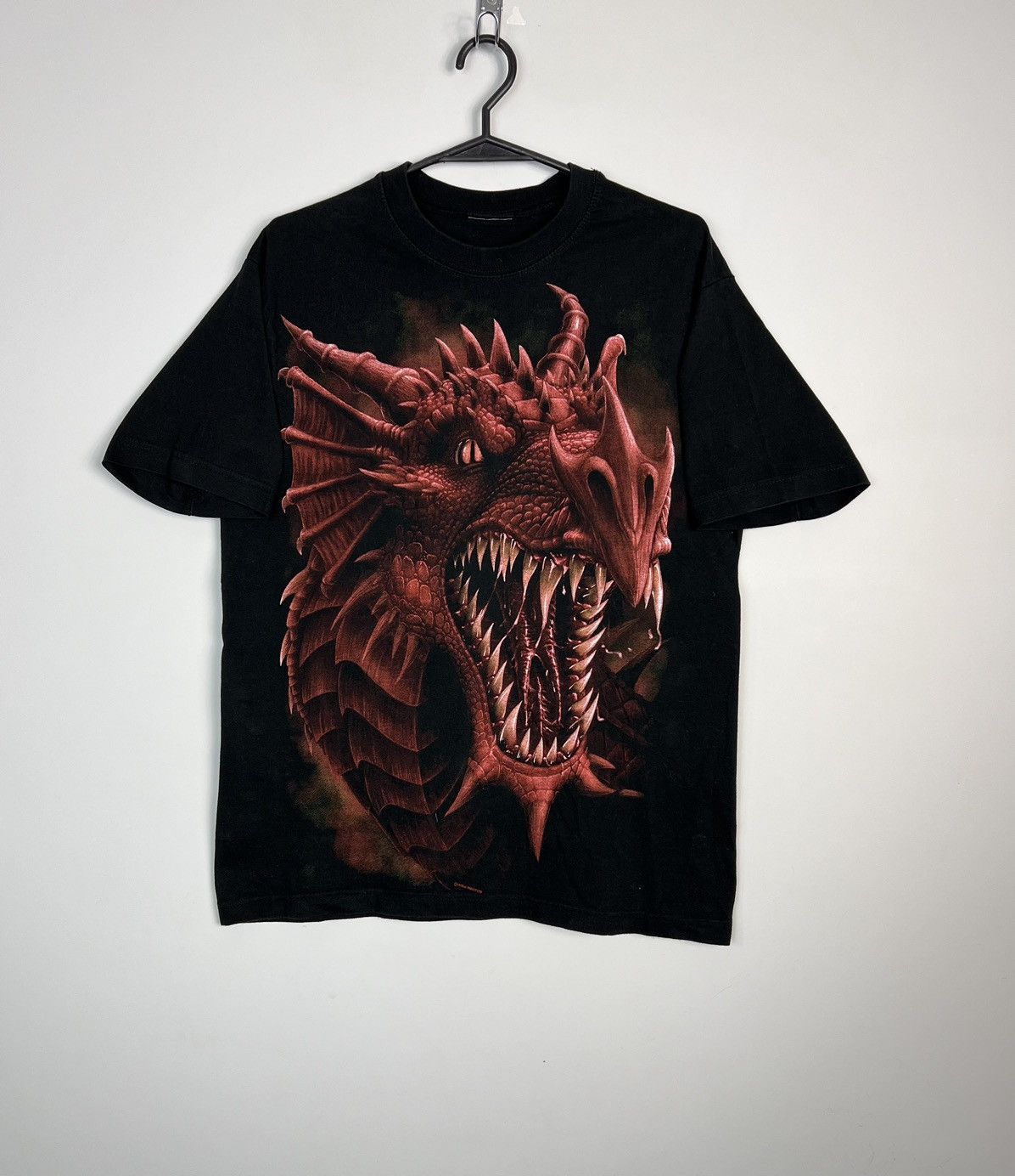 Vintage Tshirt Dragon Roar Vintage Print Liquid Blue Vibe Size US M / EU 48-50 / 2 - 1 Thumbnail
