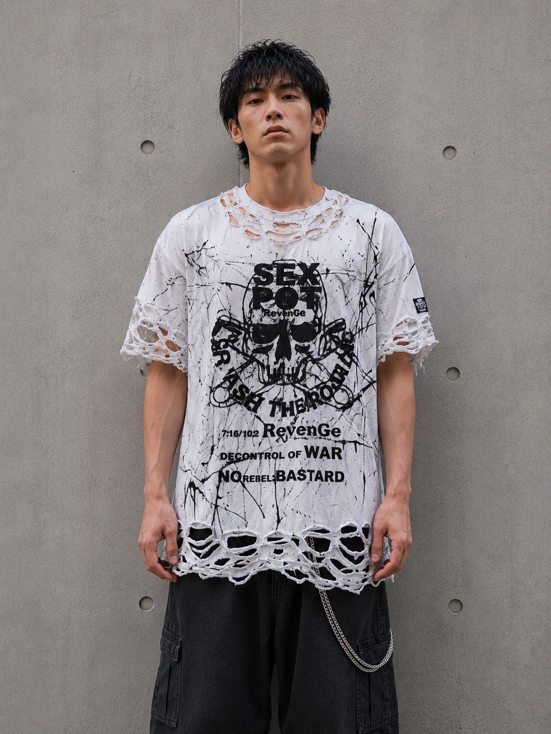 Sex Pot ReVeNGe Sex Pot Revenge Punk Distressed Style Tee Size US M / EU 48-50 / 2 - 1 Thumbnail