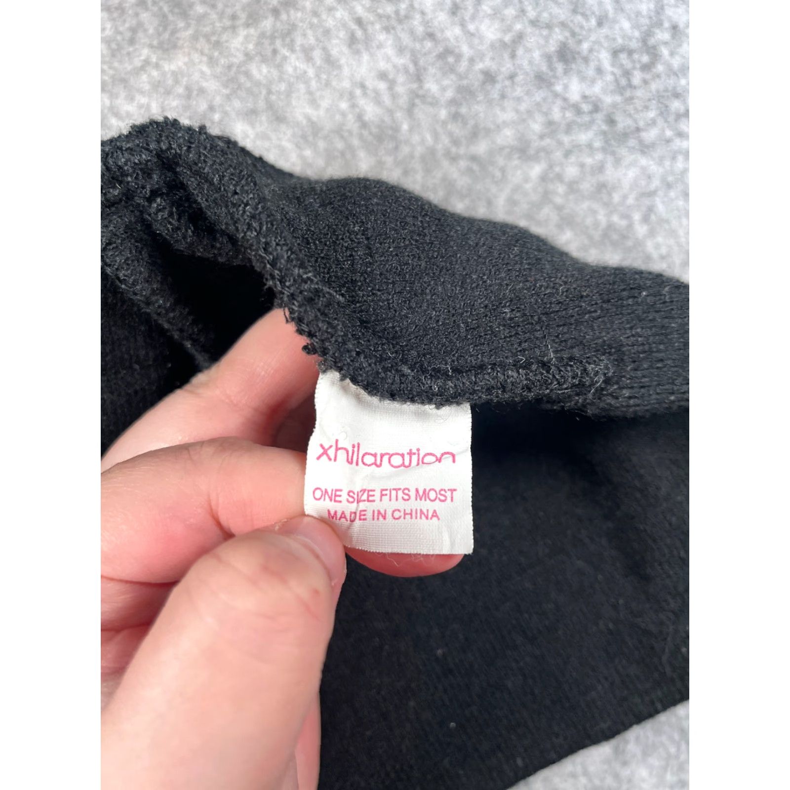 Vintage Xhilaration Beanie Toque Adult One Size Black Knit Acrylic Blend Outdoors Adults Beanie Black Knit Xhilaration Outdoor Beanie Mens Womens Girls 2020s Size ONE SIZE - 6 Thumbnail