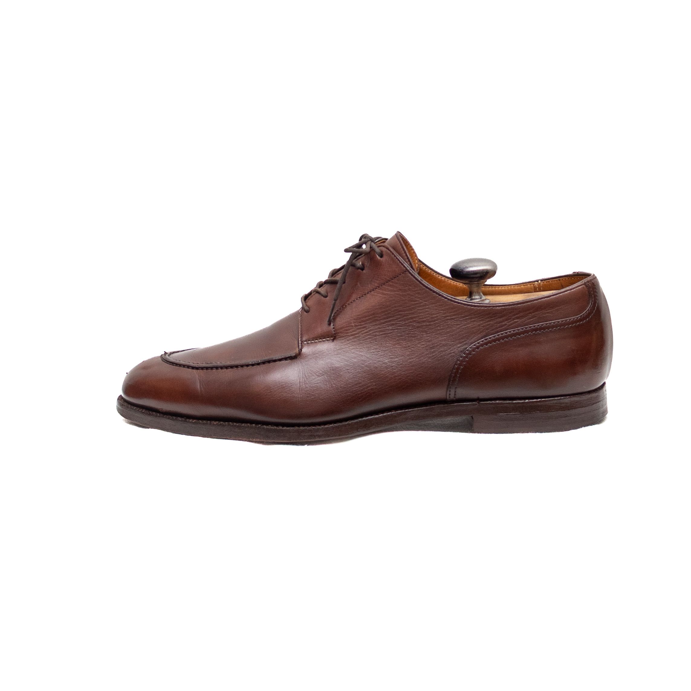 Peal And Co Peal & Co for Brooks Brothers Brown Leather Split Toe Derby Size US 11 / EU 44 - 2 Thumbnail
