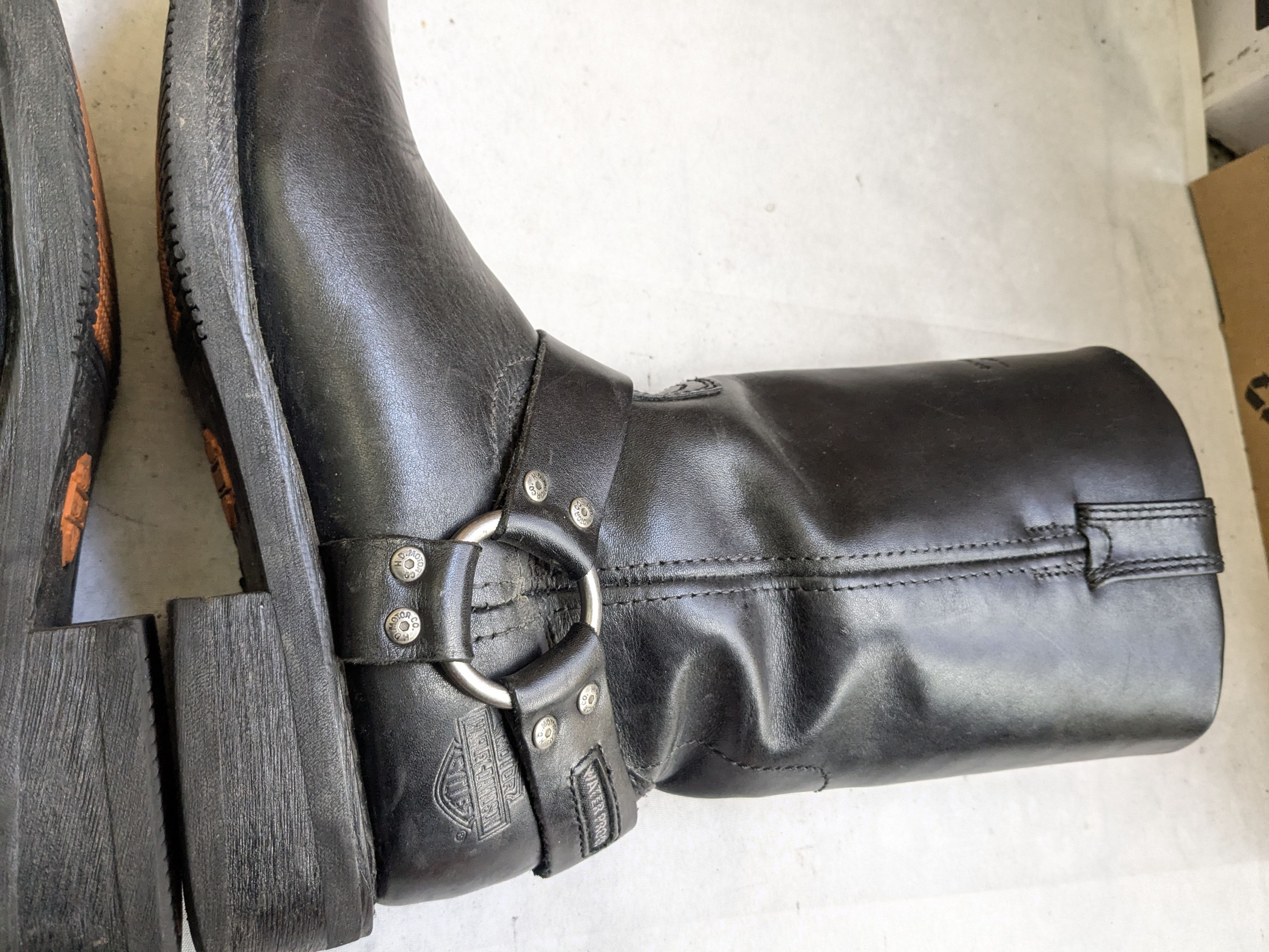 Harley Davidson Harley Davidson Harness Boots Black Leather 9 Leather Buckle Size US 9 / EU 42 - 8 Thumbnail