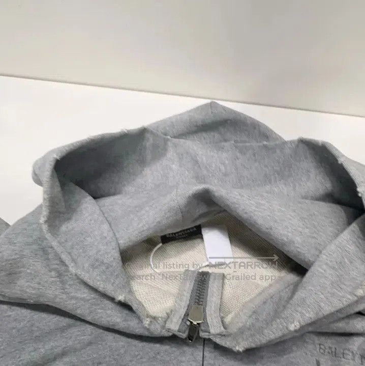 Balenciaga Balenciaga FW23 Gray Letter Print Hoodie. Size US L / EU 52-54 / 3 - 2 Thumbnail