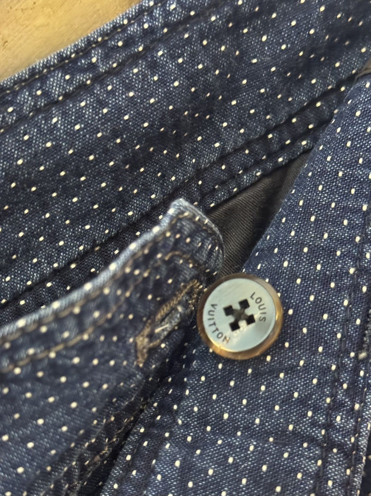 Louis Vuitton Louis vuitton cropped jacquard denim pants 48 men XXL Size US 42 / EU 58 - 7 Thumbnail