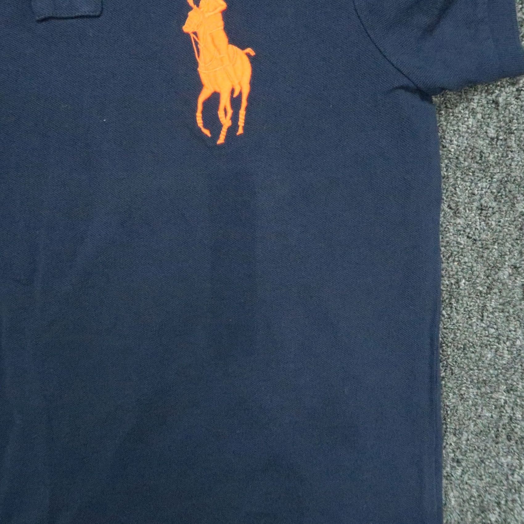 Polo Ralph Lauren VINTAGE Polo Ralph Lauren Shirt Mens Medium Navy Blue Big Pony Custom Fit Pique NWT Size US S / EU 44-46 / 1 - 5 Thumbnail